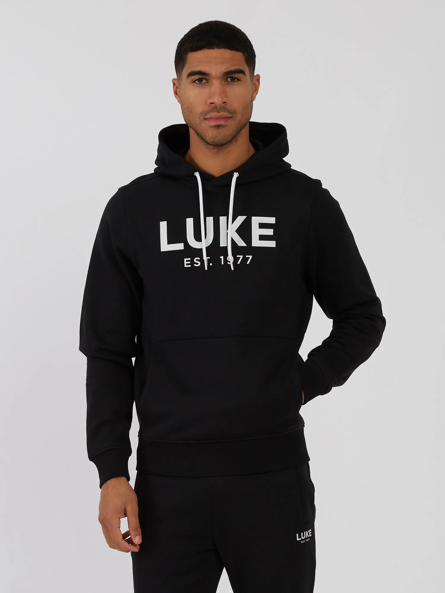 GRAND SOFT COTTON RELAXED FIT OVERHEAD HOODIE sold by Luke 1977 product image thumbnail 2