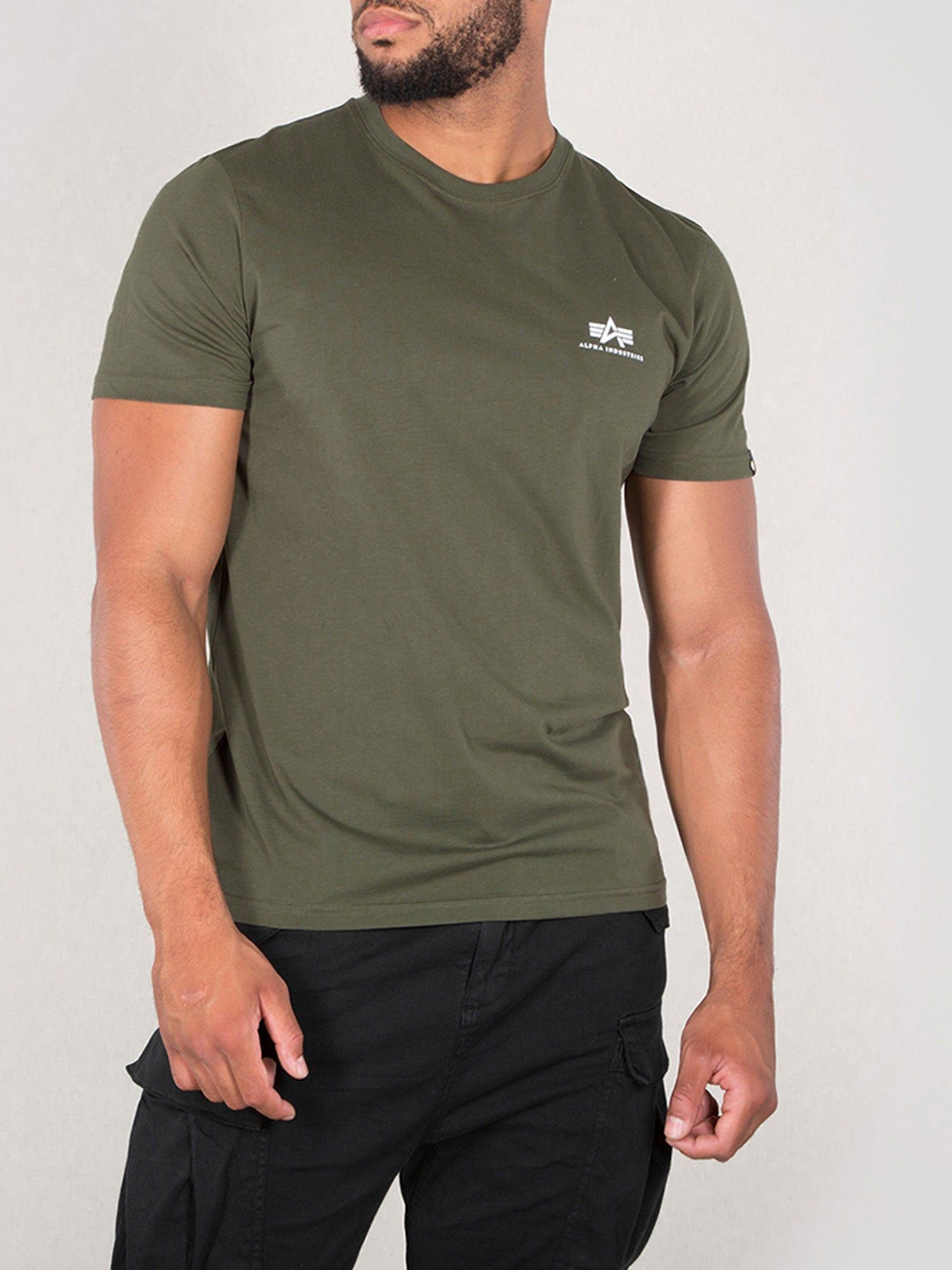 Alpha Industries Basic T Small Logo T-Shirt sold by Luke 1977 product image thumbnail 21