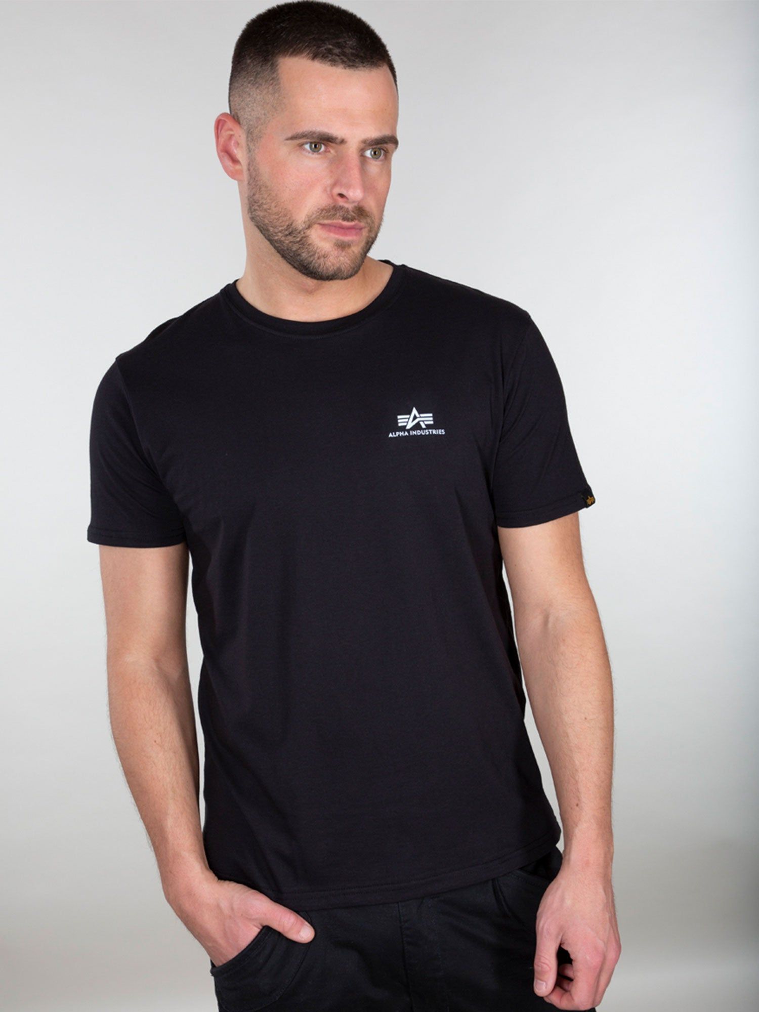 Alpha Industries Basic T Small Logo T-Shirt sold by Luke 1977 product image thumbnail 3
