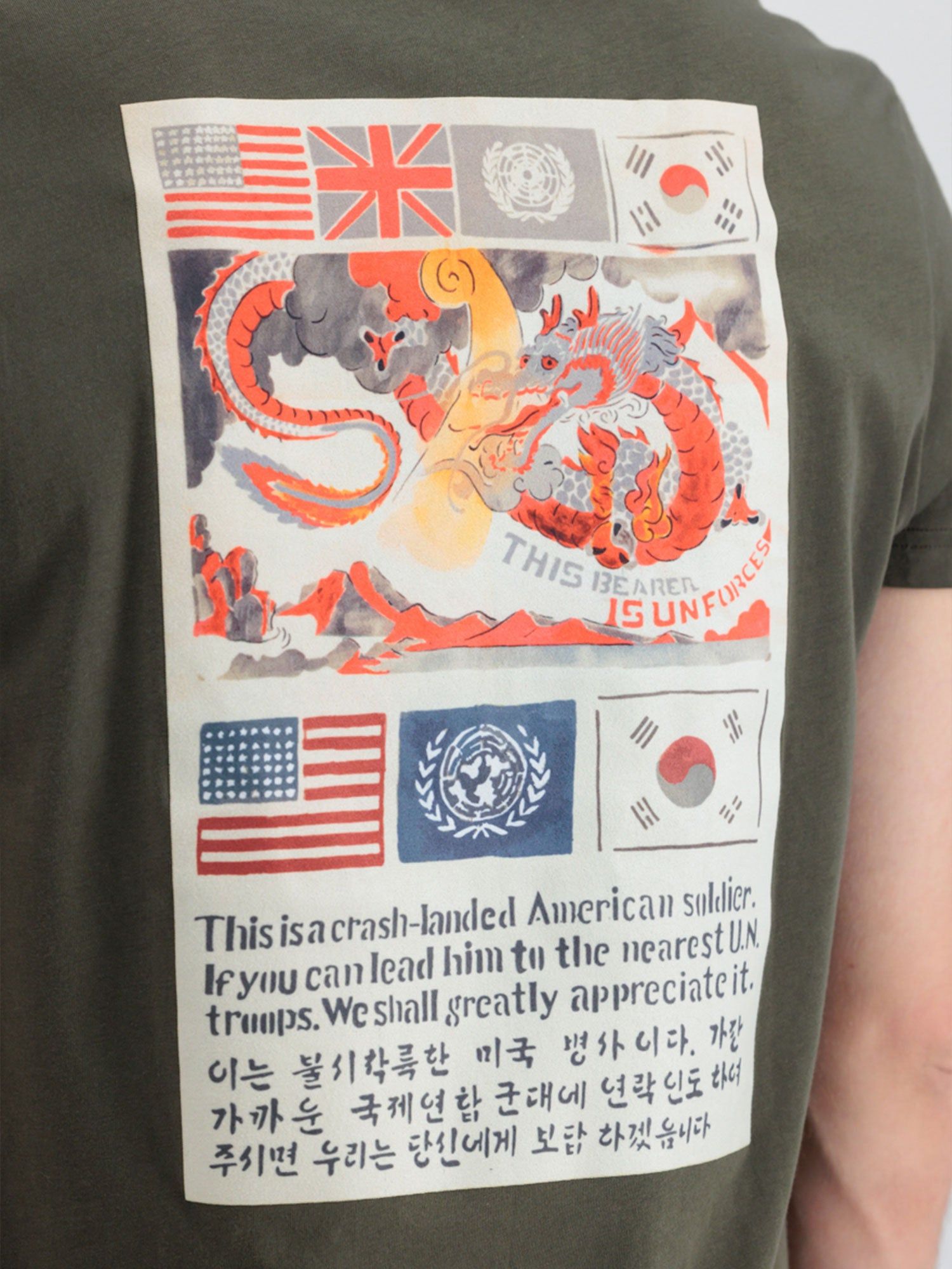 Alpha Industries USN Blood Chit T 2 T-SHIRT sold by Luke 1977 product image thumbnail 3