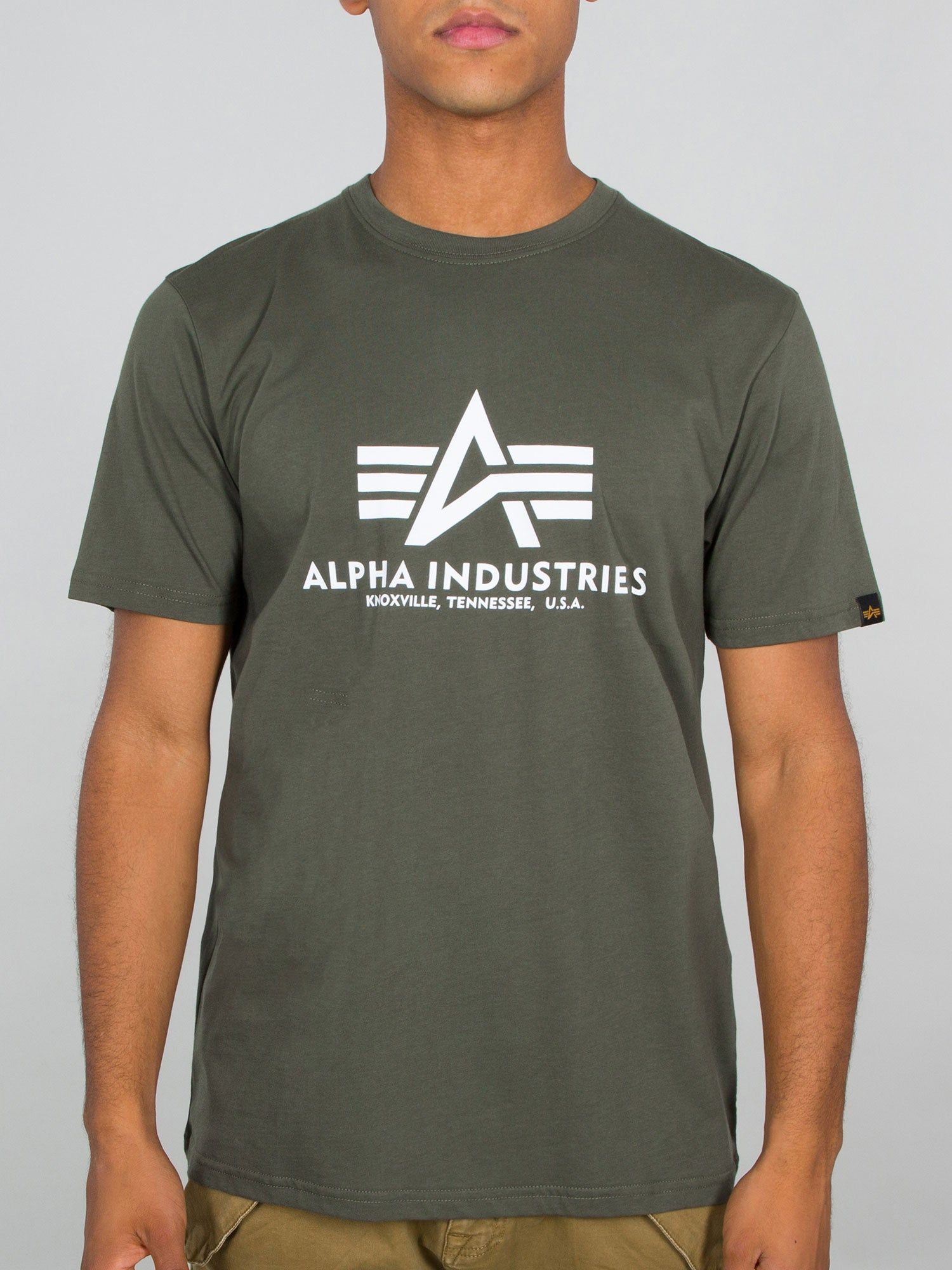 Alpha Industries Logo T T-shirt sold by Luke 1977