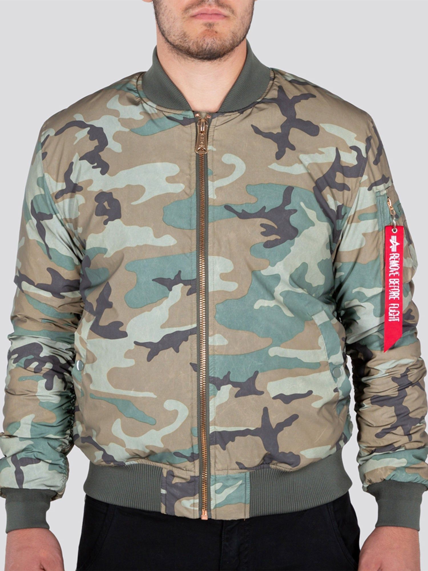 Alpha Industries MA-1 VF 59 Reflective Camo Bomber Jacket sold by Luke 1977