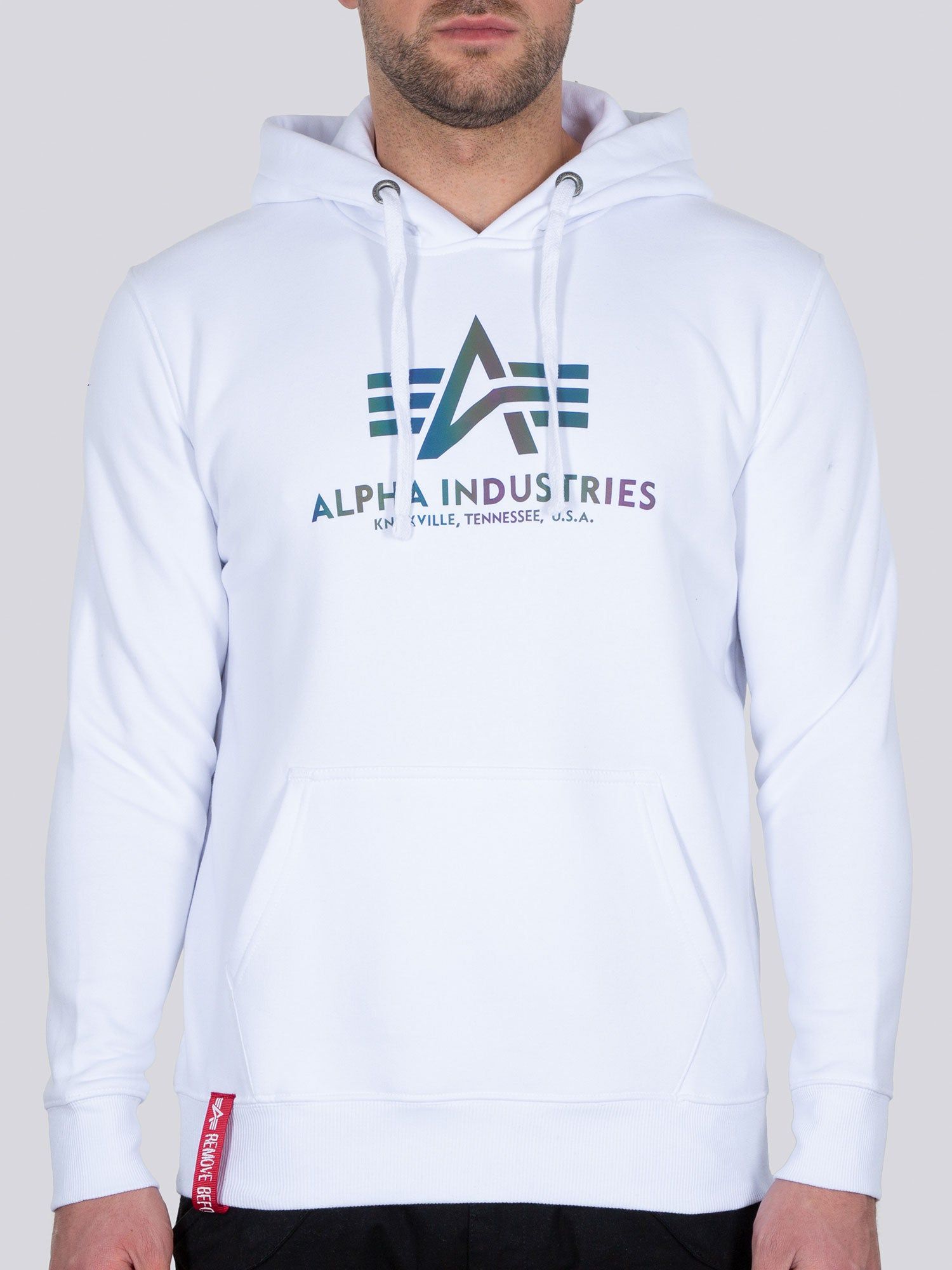 Alpha Industries Basic Hoody Rainbow Reflective Print sold by Luke 1977