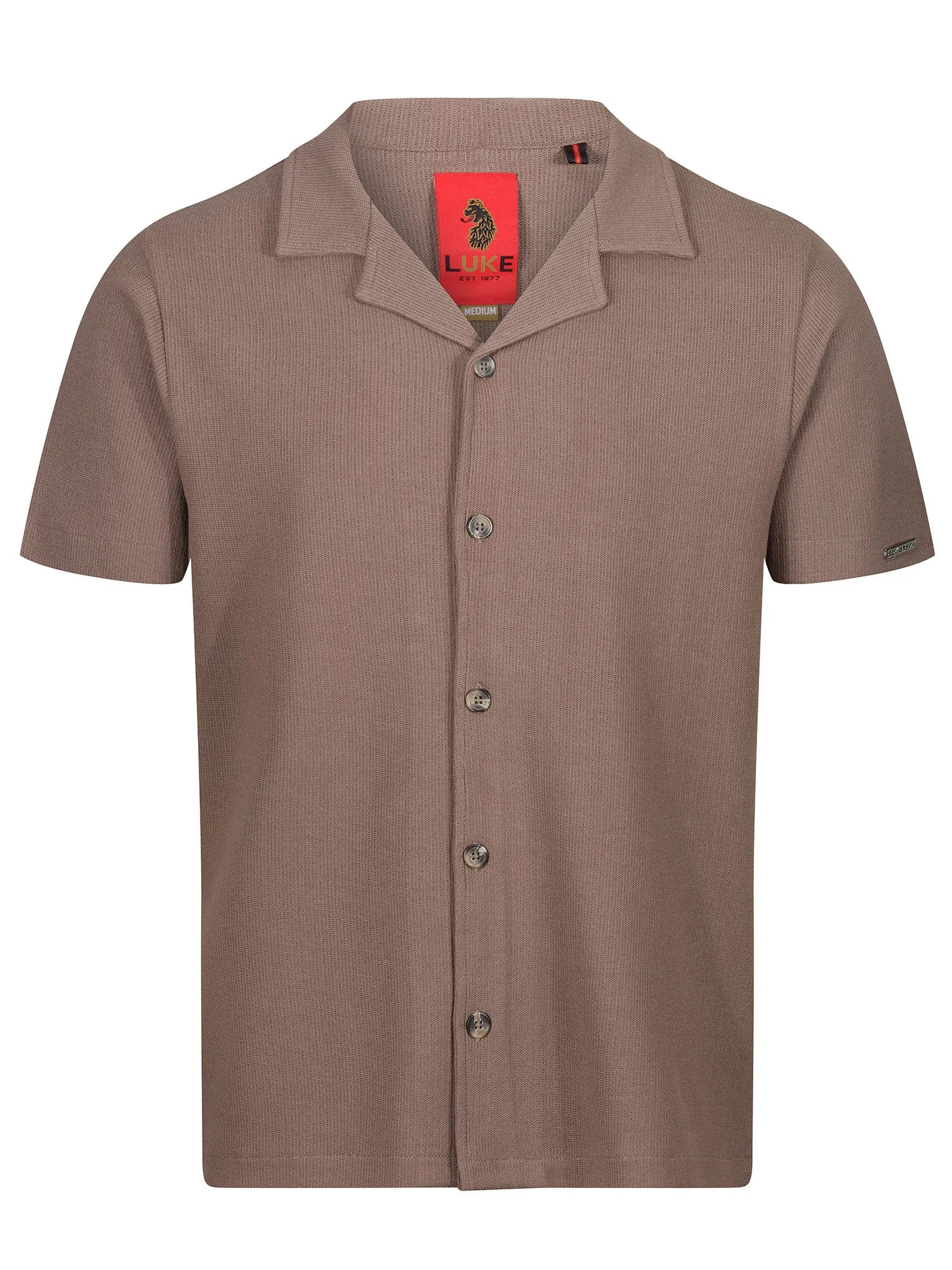 PACAYA WAFFLE TEXTURED SHORT SLEEVE CUBAN SHIRT sold by Luke 1977