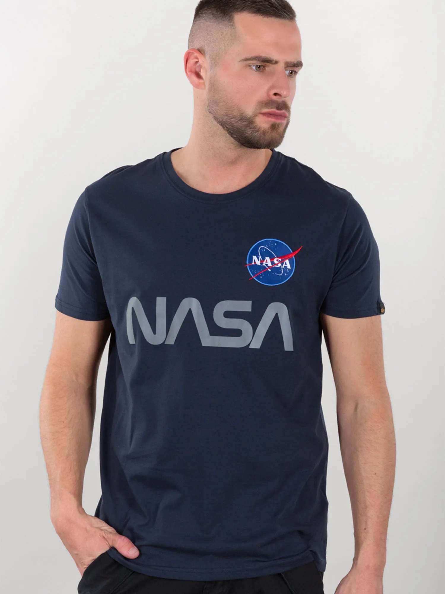 Alpha Industries NASA Reflective T-Shirt sold by Luke 1977