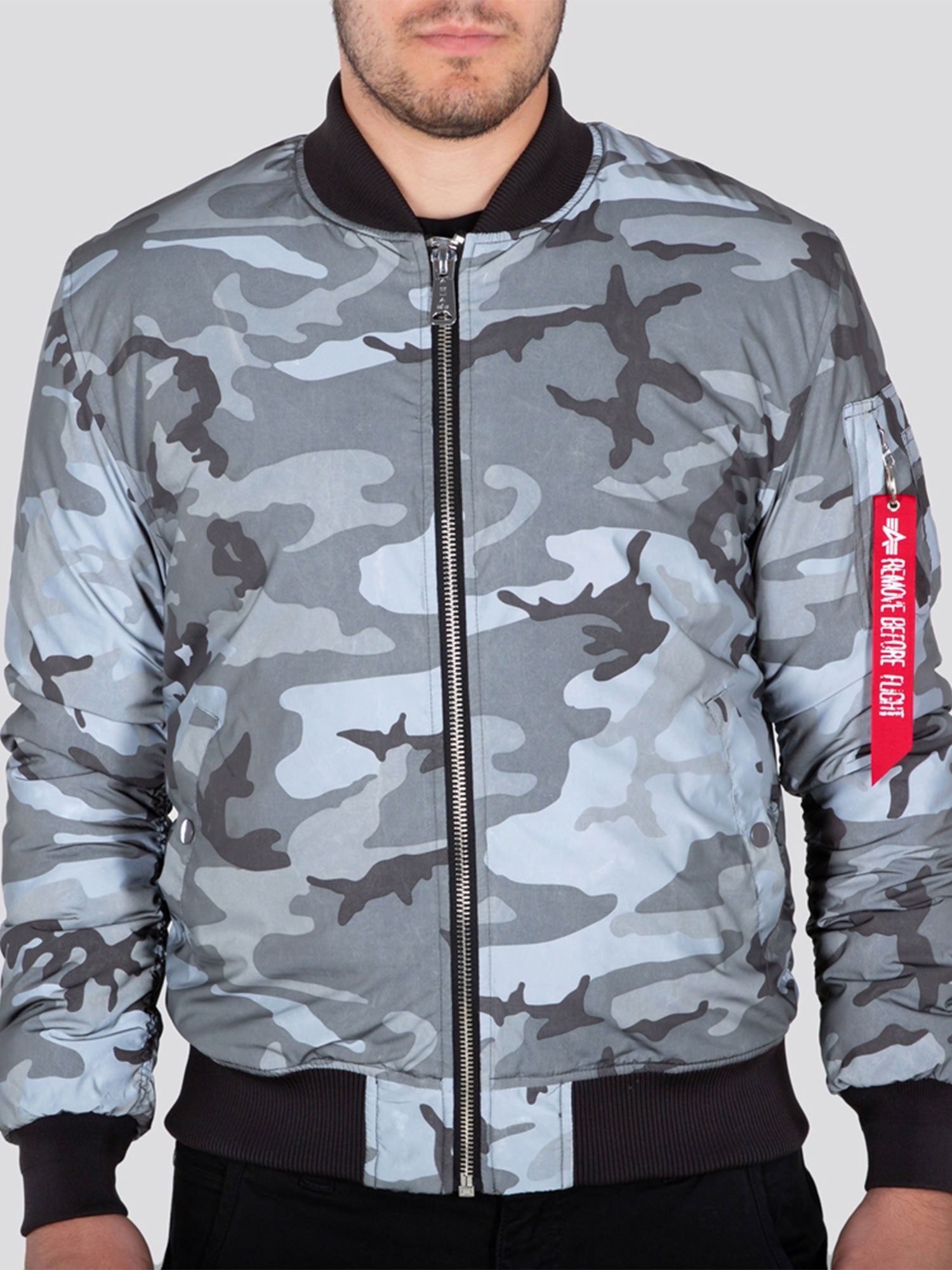 Alpha Industries MA-1 VF 59 Reflective Camo Bomber Jacket sold by Luke 1977