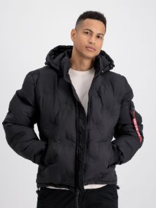 Alpha Industries Hooded Logo Puffer sold by Luke 1977