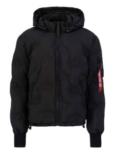 Alpha Industries Hooded Logo Puffer sold by Luke 1977