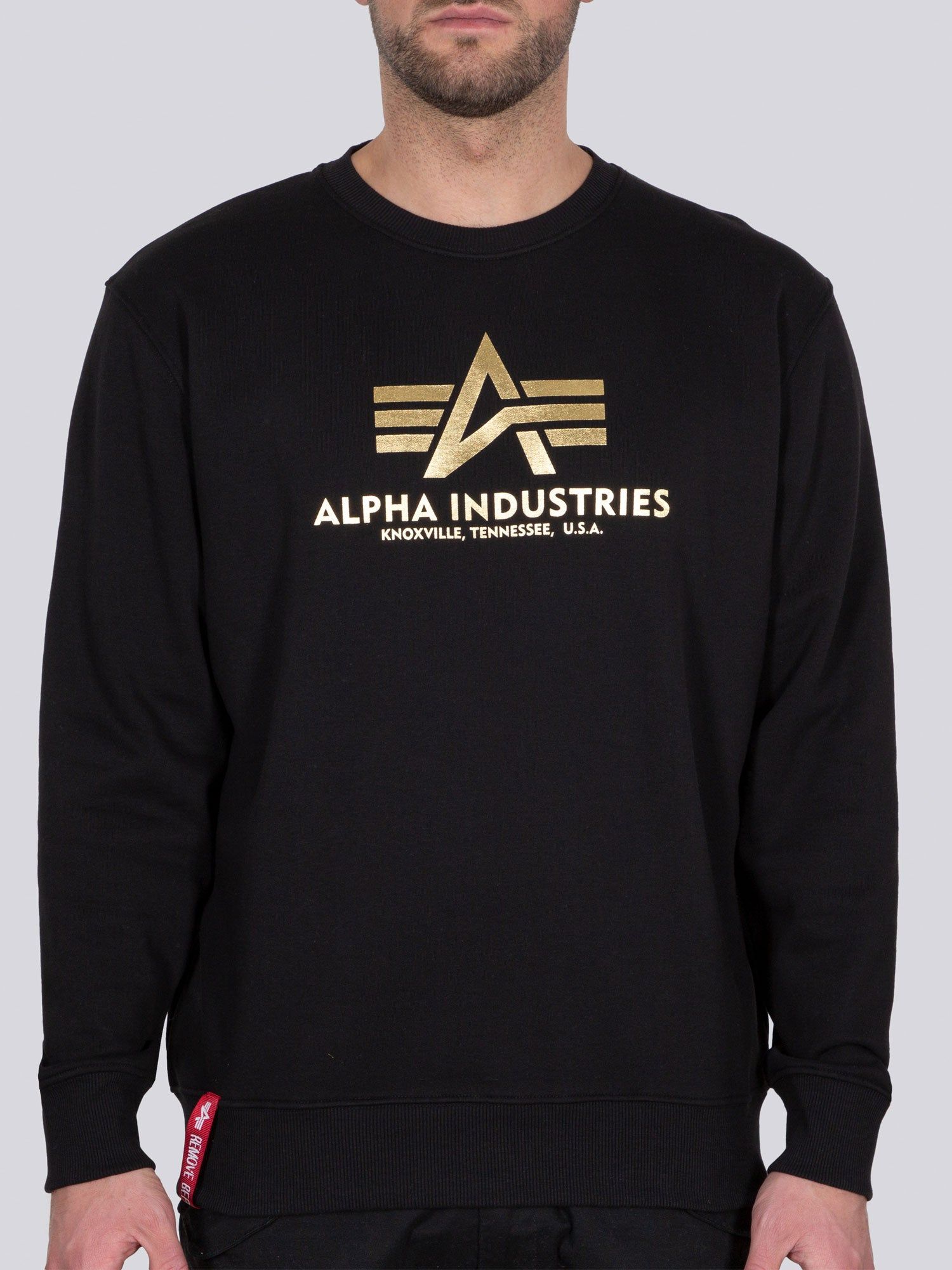Alpha Industries Basic Sweater Foil Print sold by Luke 1977