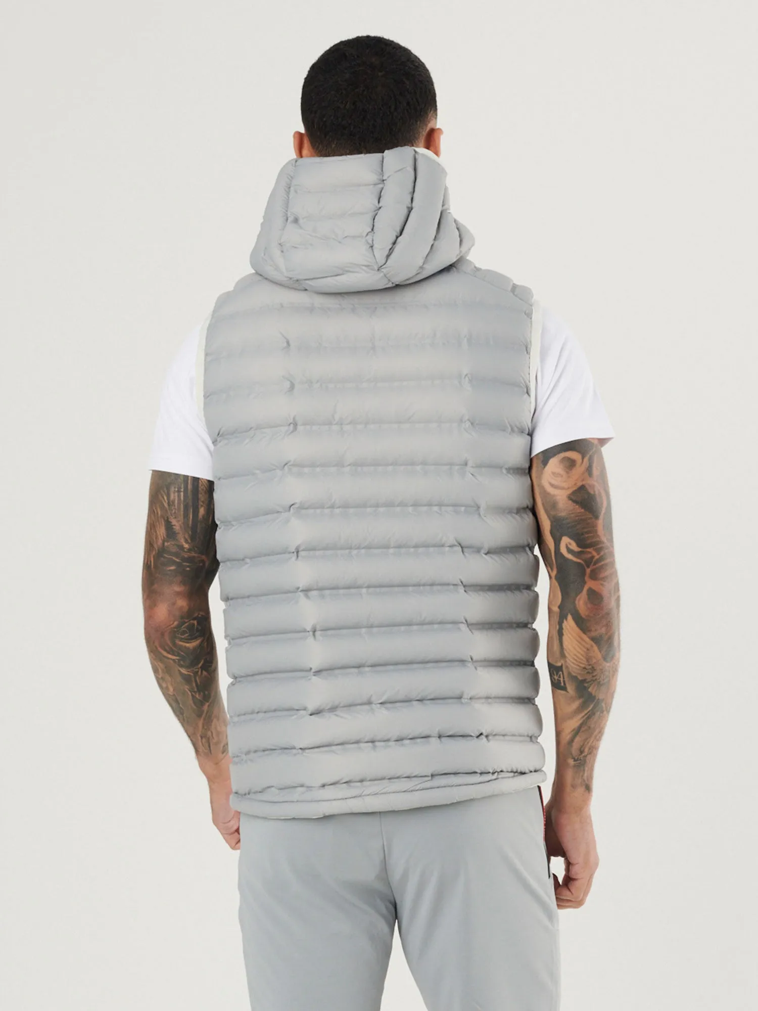 GLOBAL LIGHTWEIGHT QUILTED HOODED GILET sold by Luke 1977 product image thumbnail 4