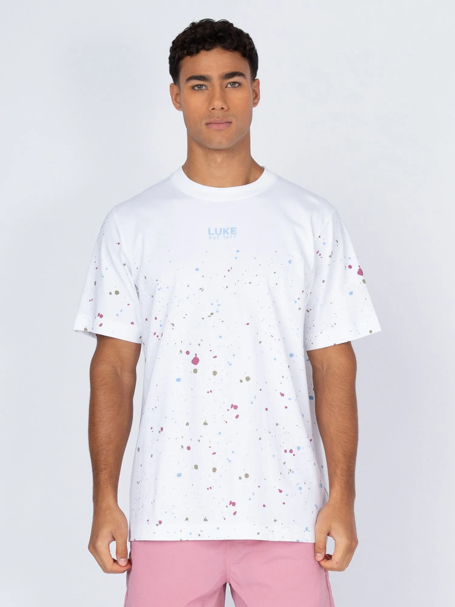 ST KITTS PAINT SPLATTER RELAXED FIT T-SHIRT sold by Luke 1977 product image thumbnail 2