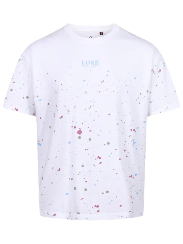 ST KITTS PAINT SPLATTER RELAXED FIT T-SHIRT sold by Luke 1977