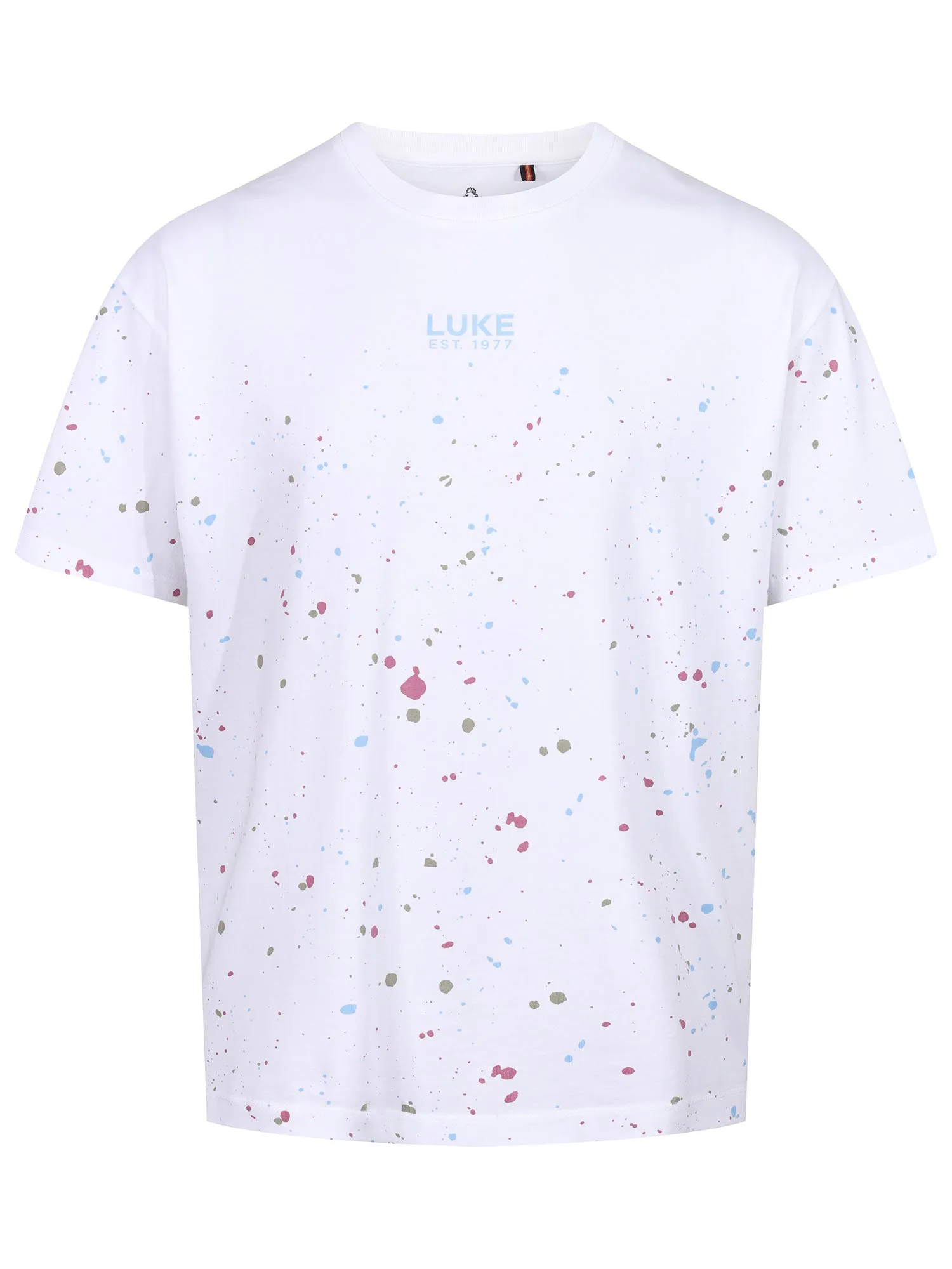 ST KITTS PAINT SPLATTER RELAXED FIT T-SHIRT sold by Luke 1977