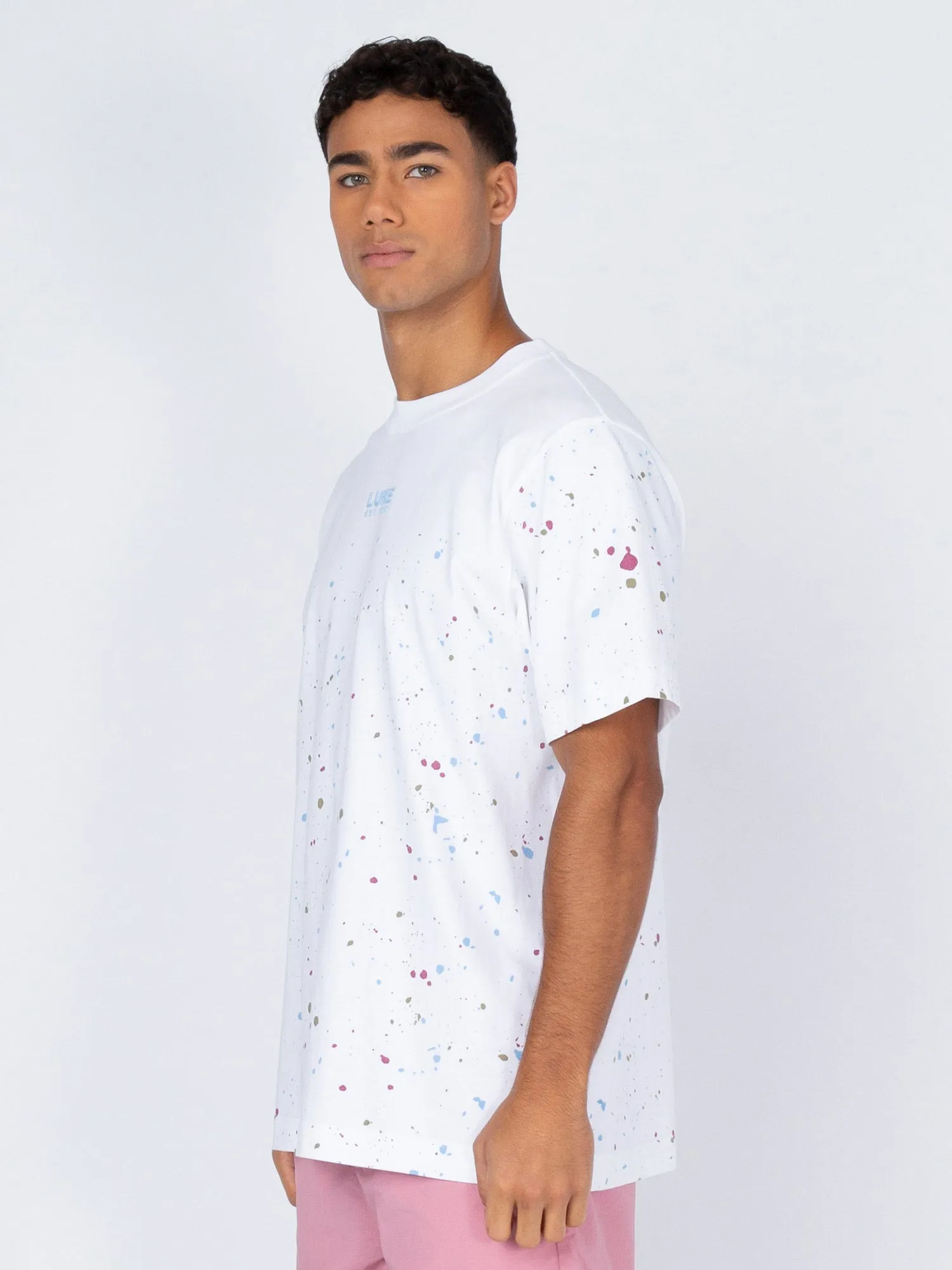 ST KITTS PAINT SPLATTER RELAXED FIT T-SHIRT sold by Luke 1977 product image thumbnail 3