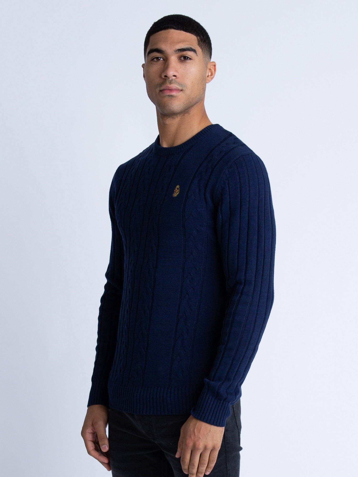 MORDEN CREW NECK KNITTED JUMPER sold by Luke 1977 product image thumbnail 3