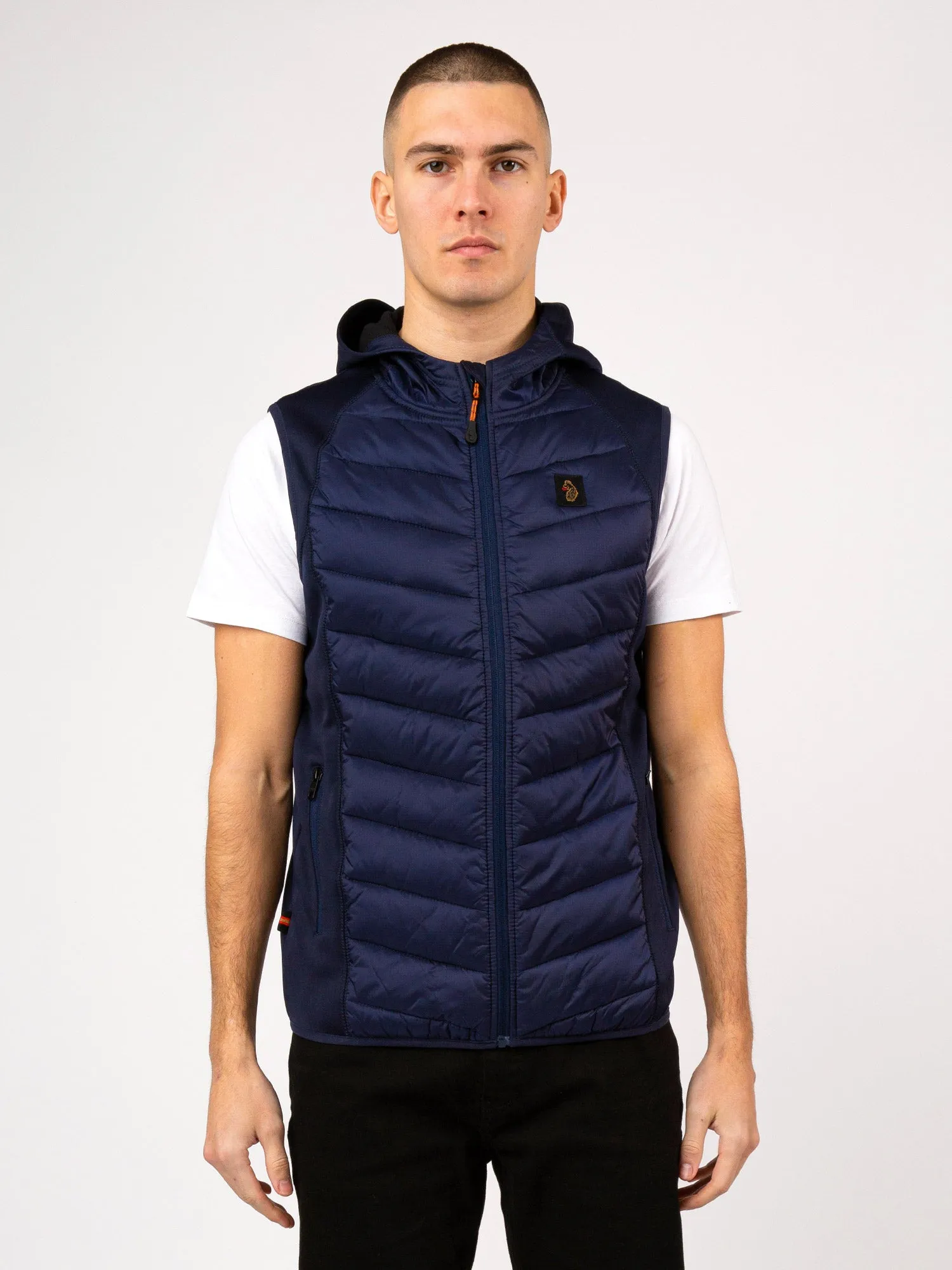 PRINT MASTER 2 QUILTED HOODED GILET sold by Luke 1977 product image thumbnail 2