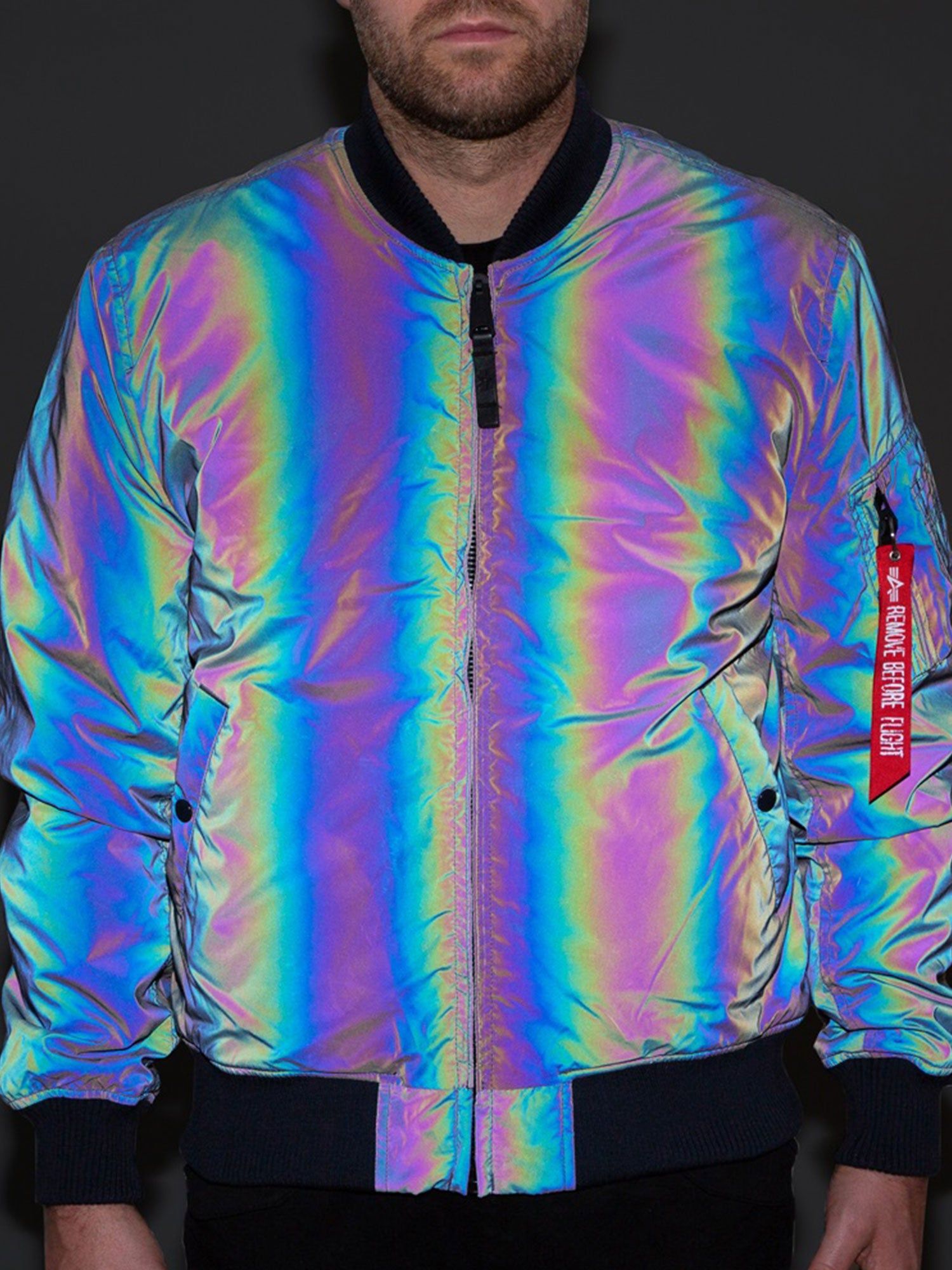 Alpha Industries MA-1 VF 59 Rainbow Reflective Bomber Jacket