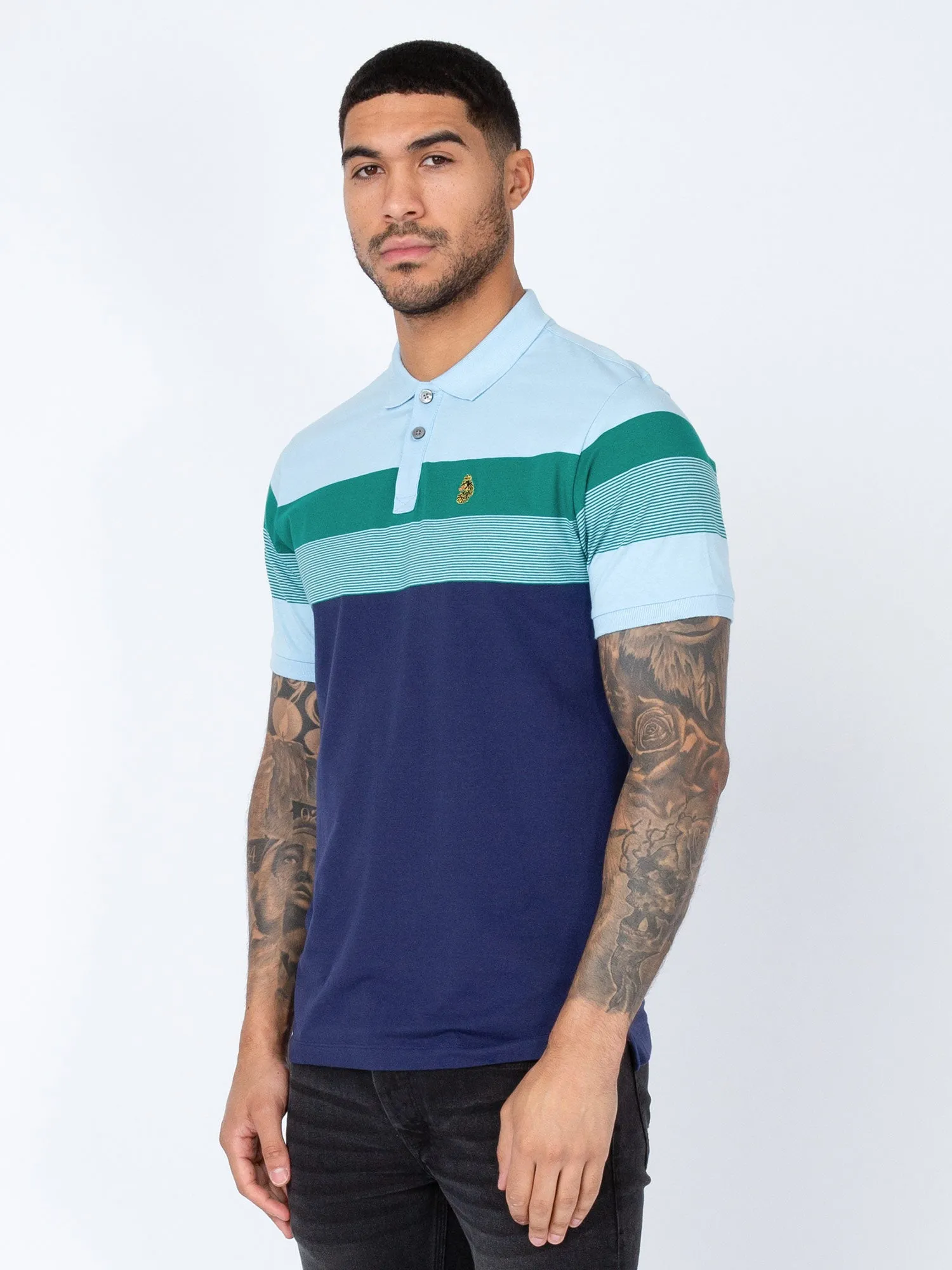SHUFFLE CHEST STRIPES COTTON POLO sold by Luke 1977 product image thumbnail 3