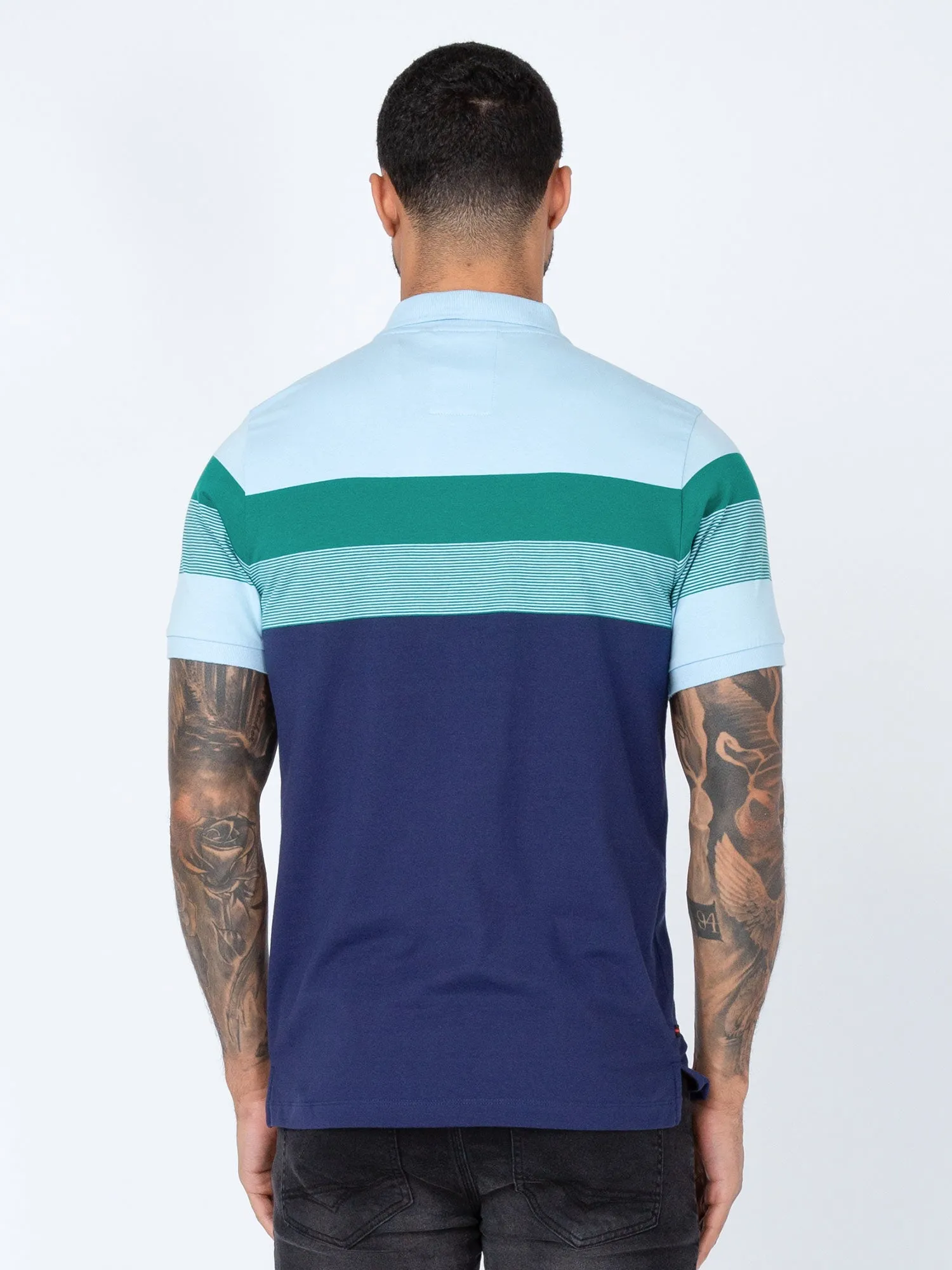 SHUFFLE CHEST STRIPES COTTON POLO sold by Luke 1977 product image thumbnail 4