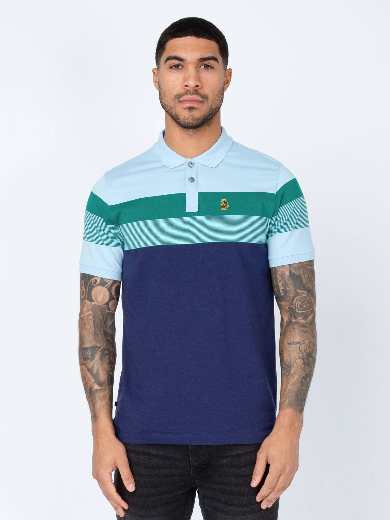 SHUFFLE CHEST STRIPES COTTON POLO sold by Luke 1977 product image thumbnail 2