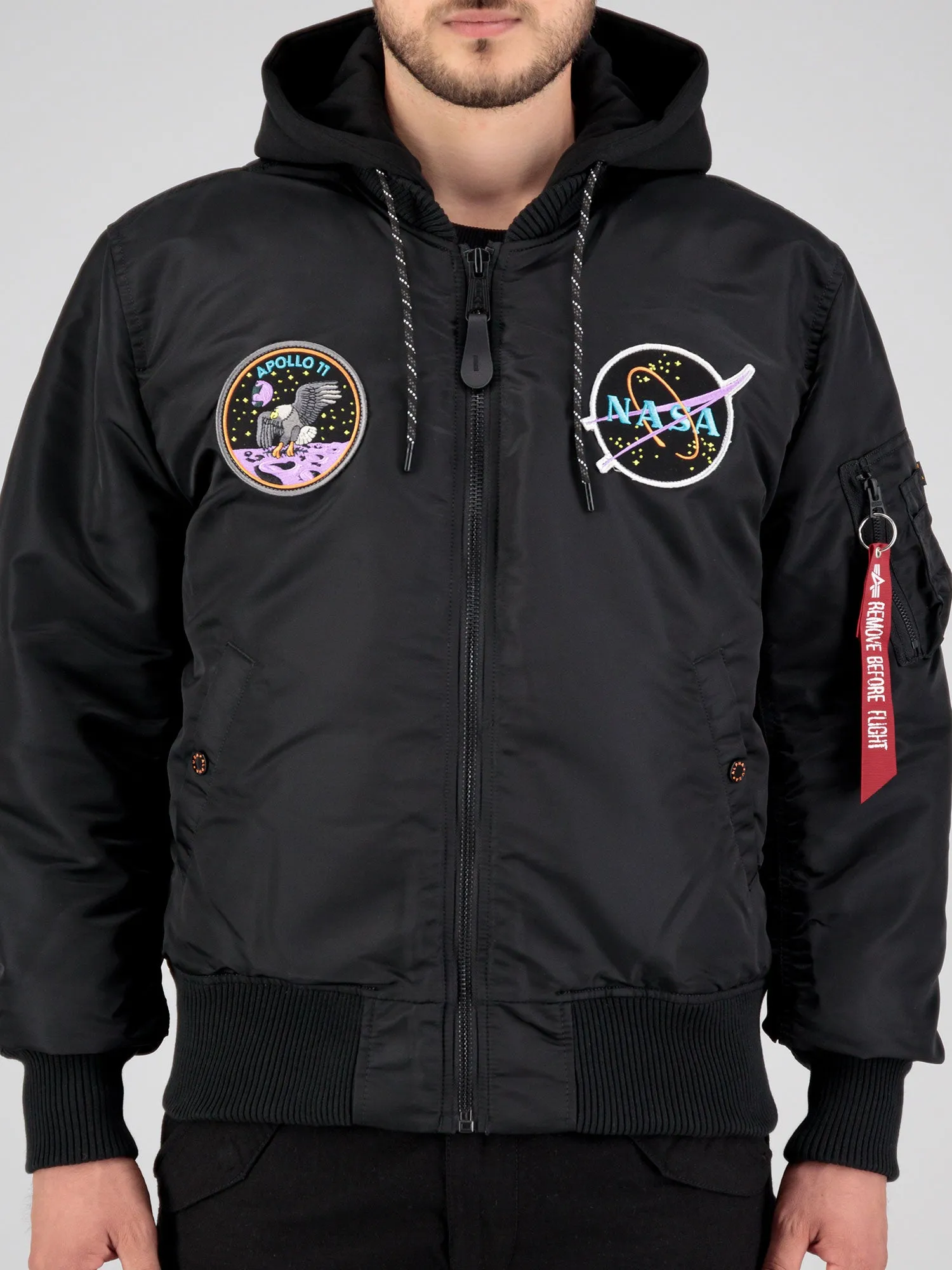 Alpha Industries MA-1 VF Hood Dark Side Bomber Jacket sold by Luke 1977