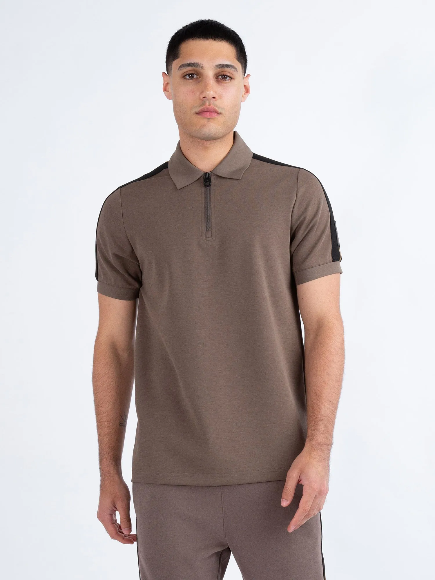 CALTECH TRIM TAPE ZIP POLO sold by Luke 1977 product image thumbnail 3