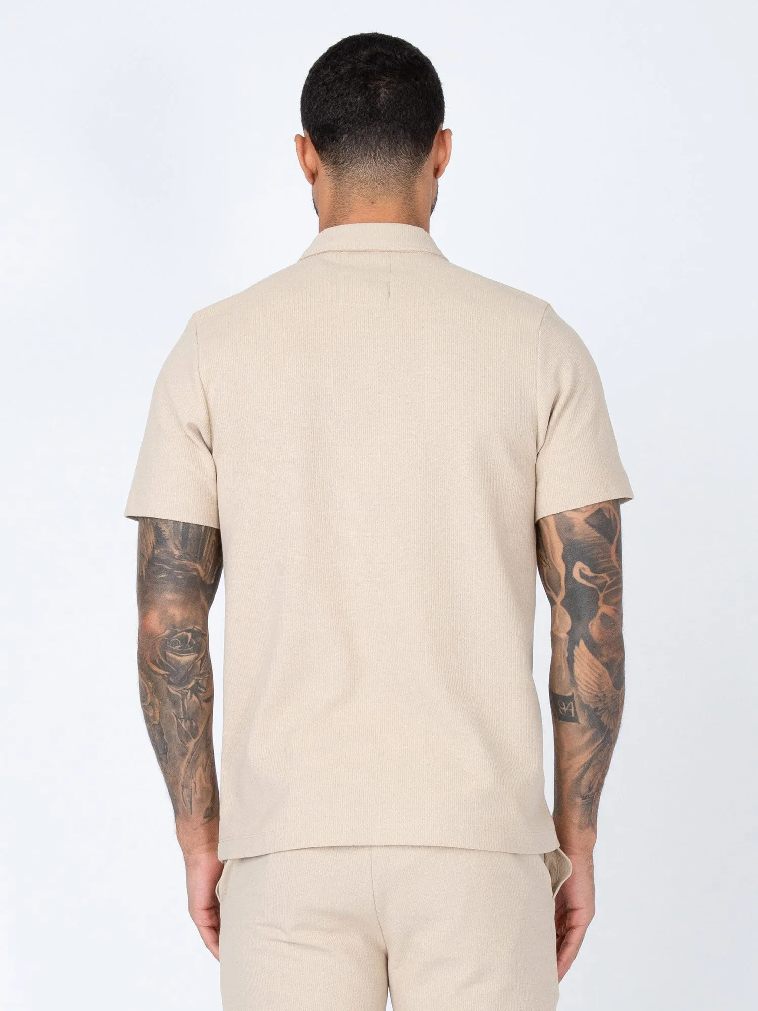 FUEGO TEXTURED WAFFLE POLO sold by Luke 1977 product image thumbnail 4