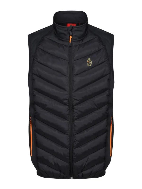 PRINT MASTER QUILTED GILET sold by Luke 1977