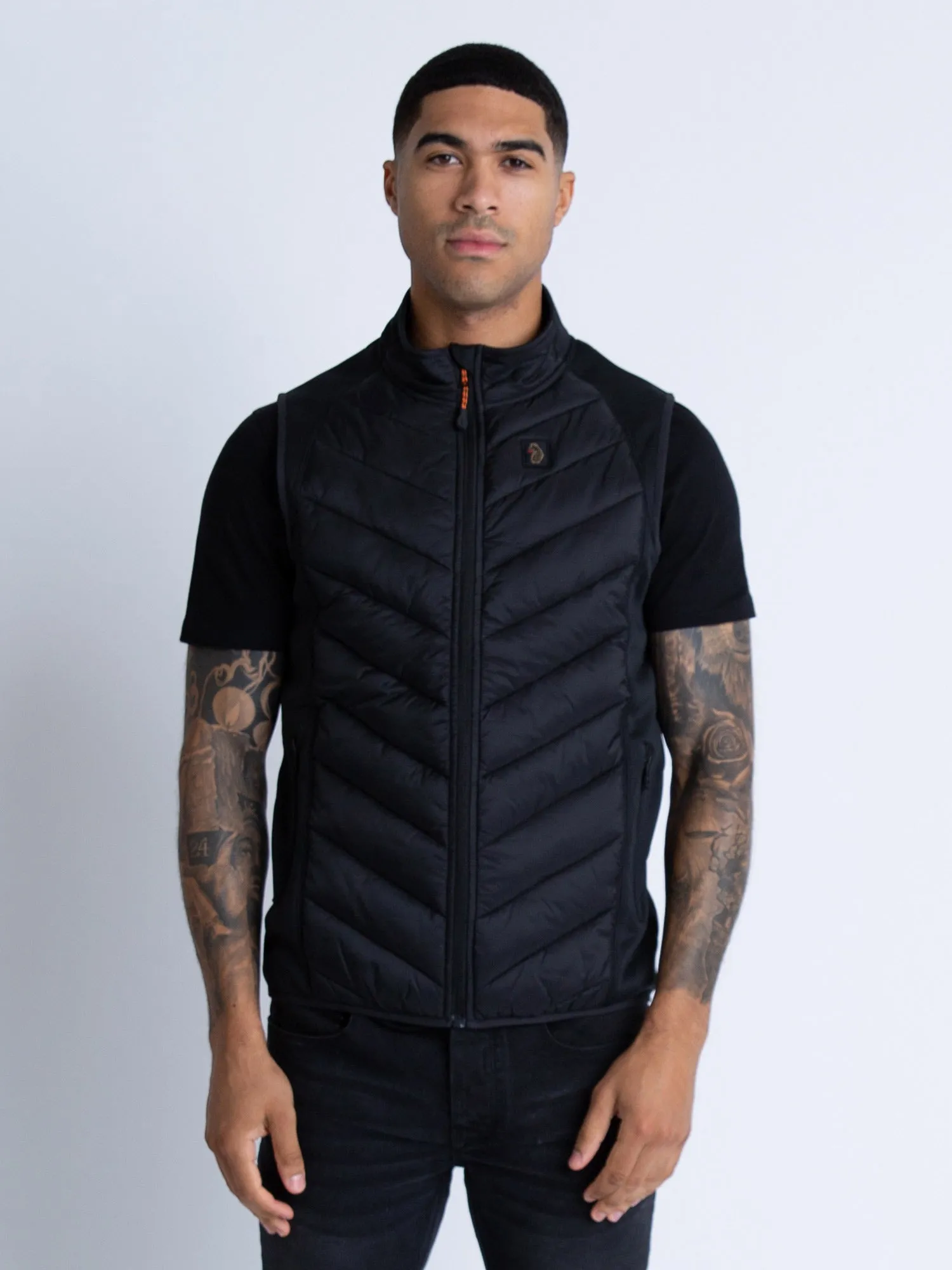 PRINT MASTER QUILTED GILET sold by Luke 1977 product image thumbnail 2