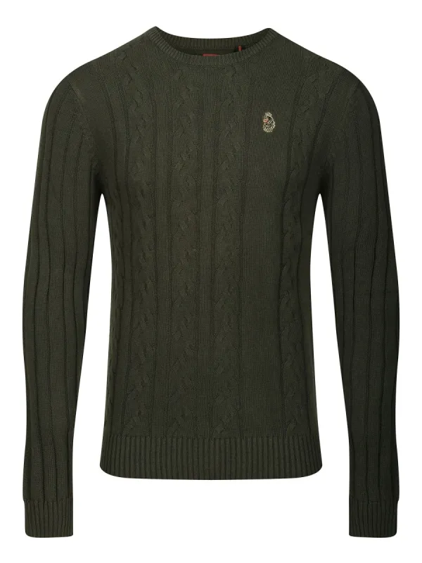 MORDEN TEXTURED CREW NECK KNITTED JUMPER sold by Luke 1977