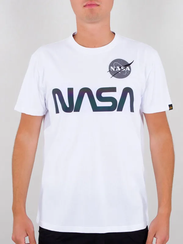 Alpha Industries NASA Rainbow Reflective T T-Shirt sold by Luke 1977