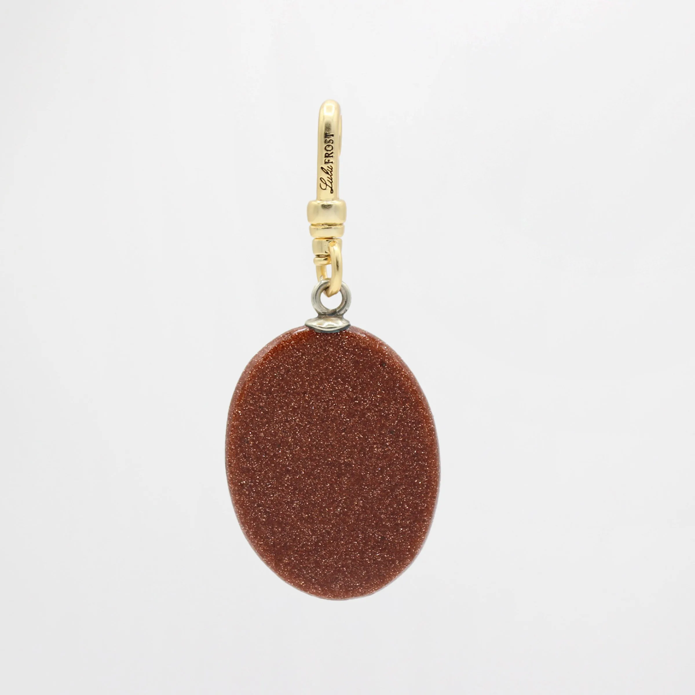 Antique Victorian Goldstone Oval Danielle Charm sold by Lulu Frost product image thumbnail 3