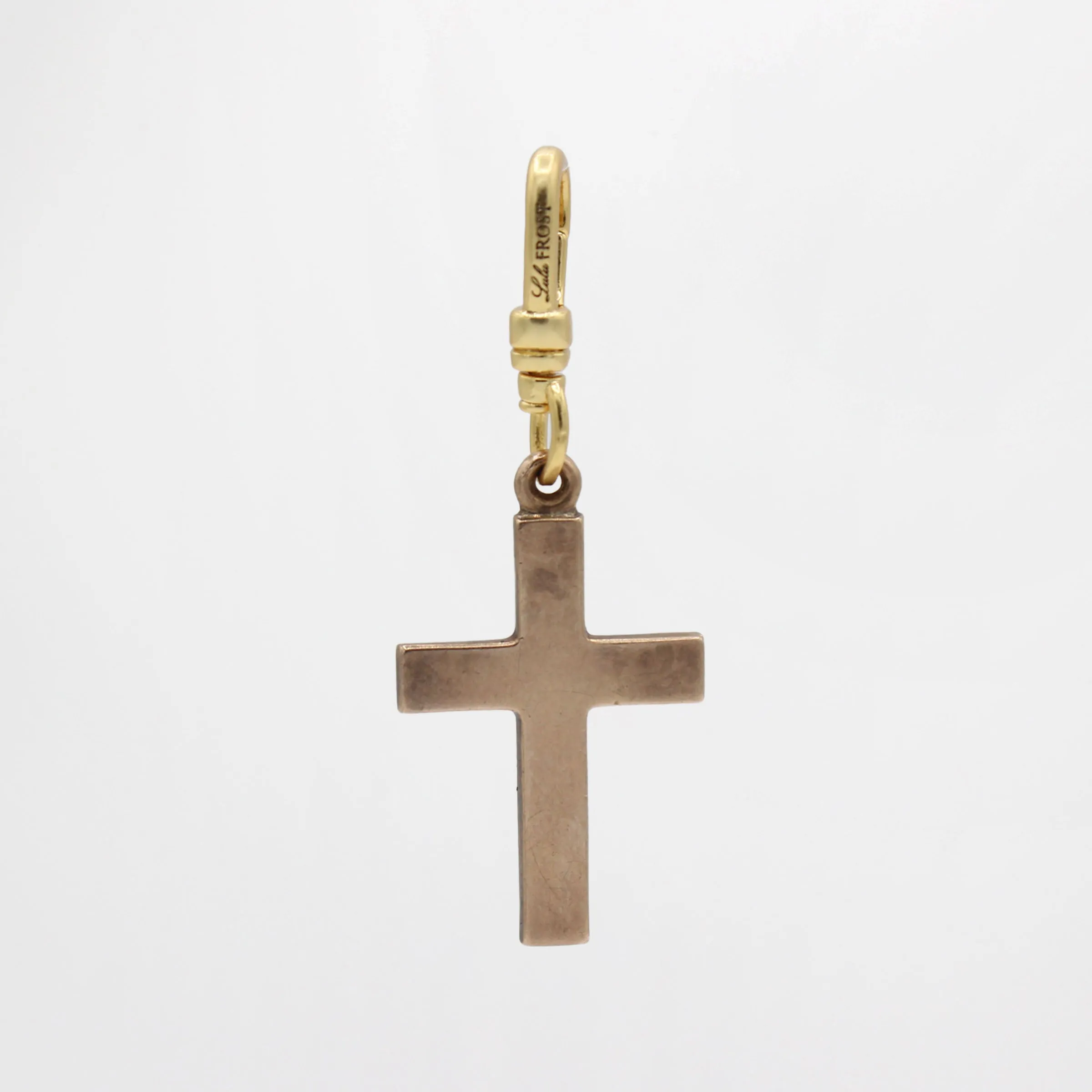 Antique 10k Goldfill Engraved Victorian Cross Charm sold by Lulu Frost product image thumbnail 2