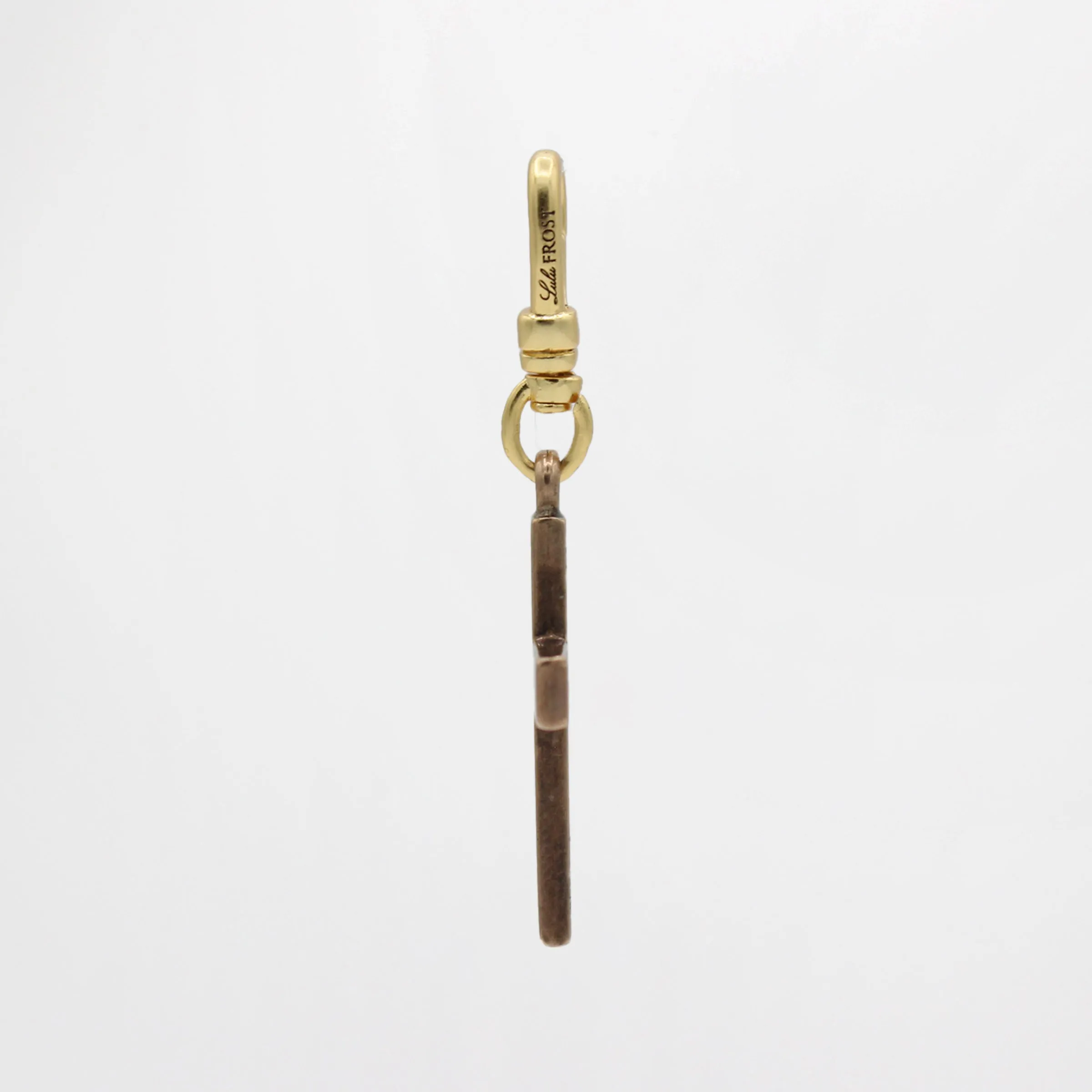 Antique 10k Goldfill Engraved Victorian Cross Charm sold by Lulu Frost product image thumbnail 3