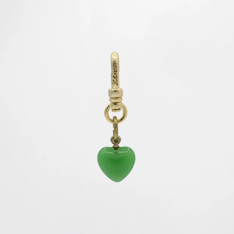 St. Paddy's Day Natural Vibrant Jade Antique Colette Charm sold by Lulu Frost
