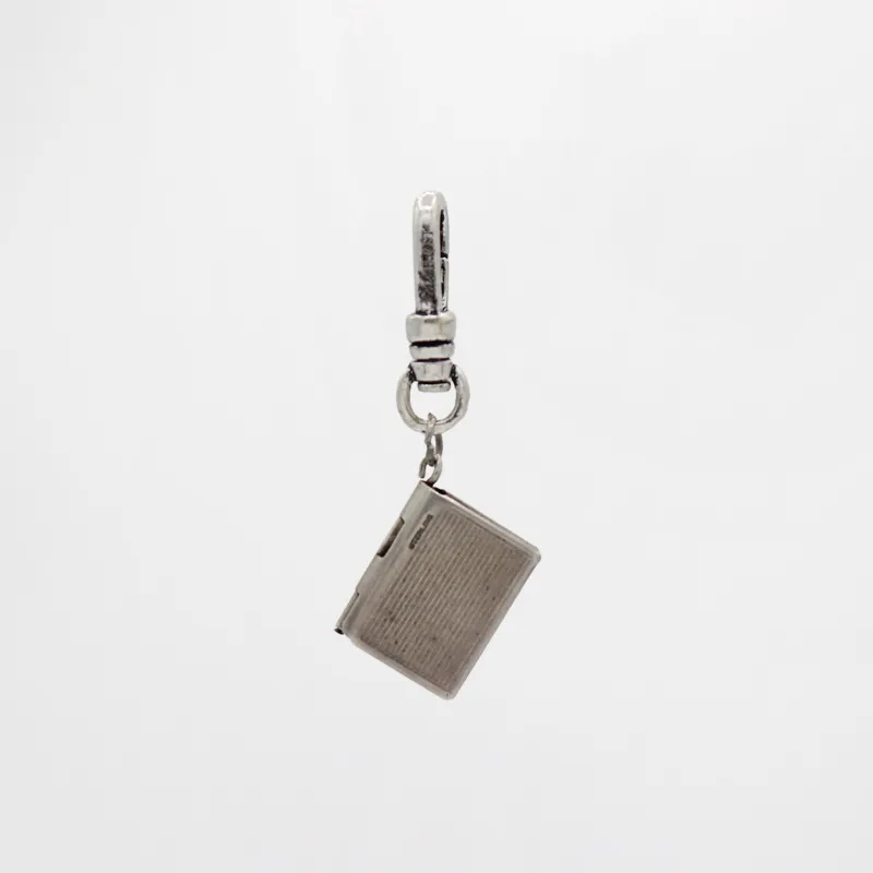 St. Paddy's Day Vintage Silver Lord's Prayer Locket Book Charm sold by Lulu Frost