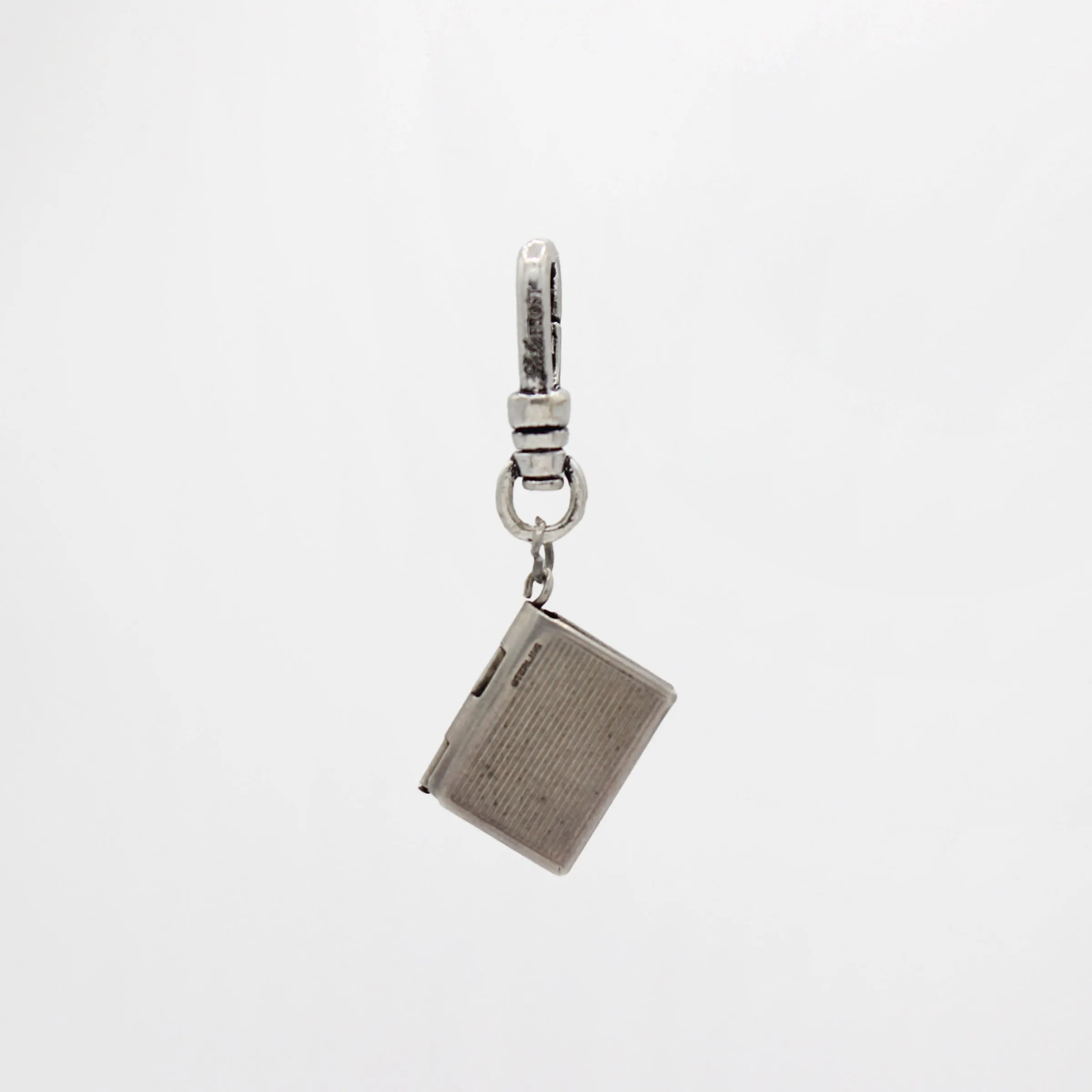 St. Paddy's Day Vintage Silver Lord's Prayer Locket Book Charm sold by Lulu Frost