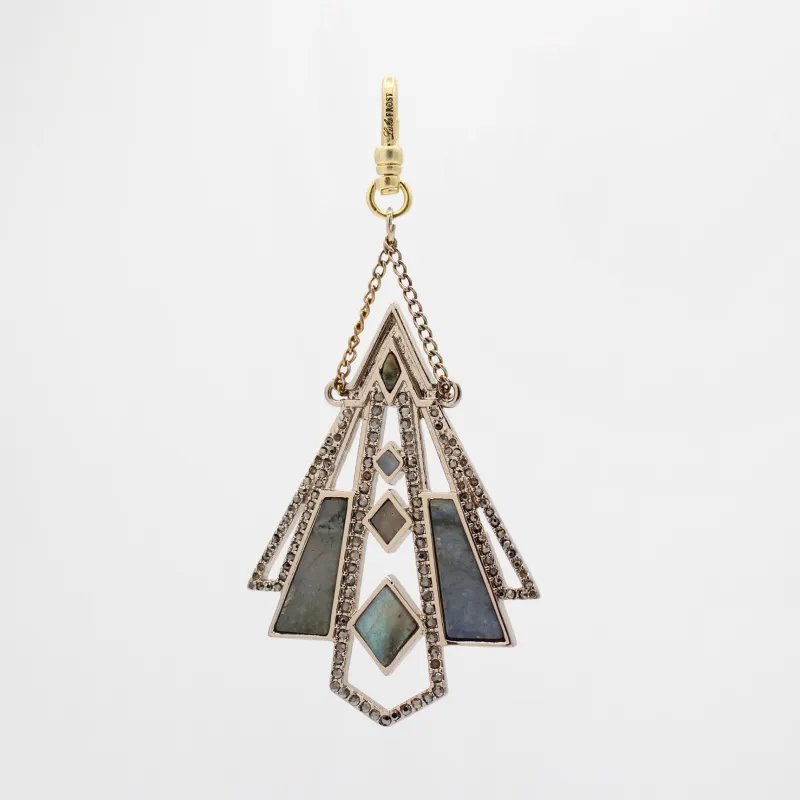 St. Paddy's Archival Lulu Marcasite, Labradorite Deco Arrowhead Charm sold by Lulu Frost