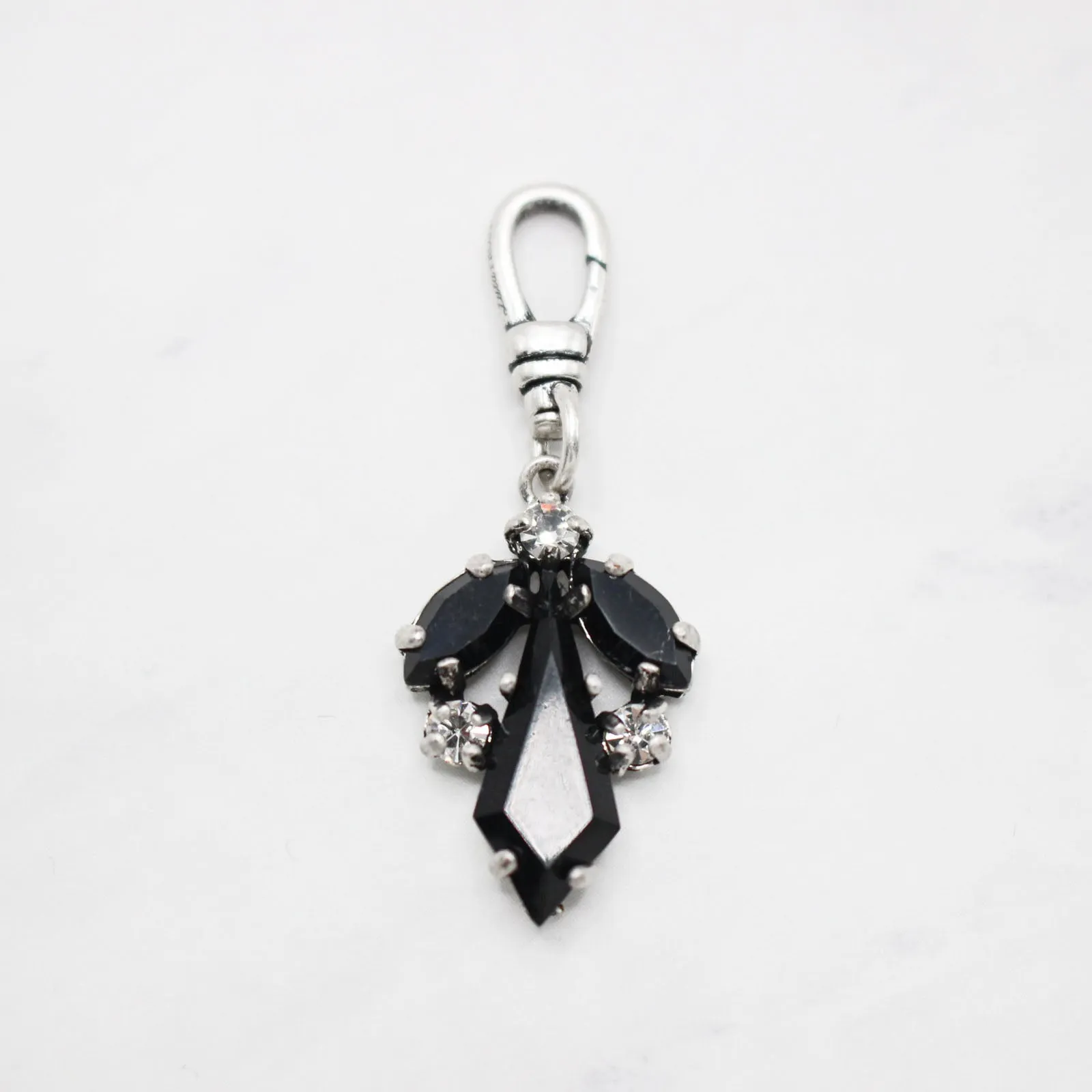 Jet Black Kites Aflight Vintage Lulu Crystal Charm sold by Lulu Frost