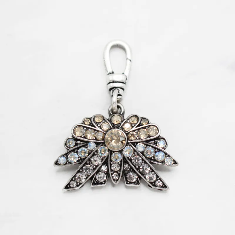 Vintage Ombre Floral Crystalline Charm sold by Lulu Frost