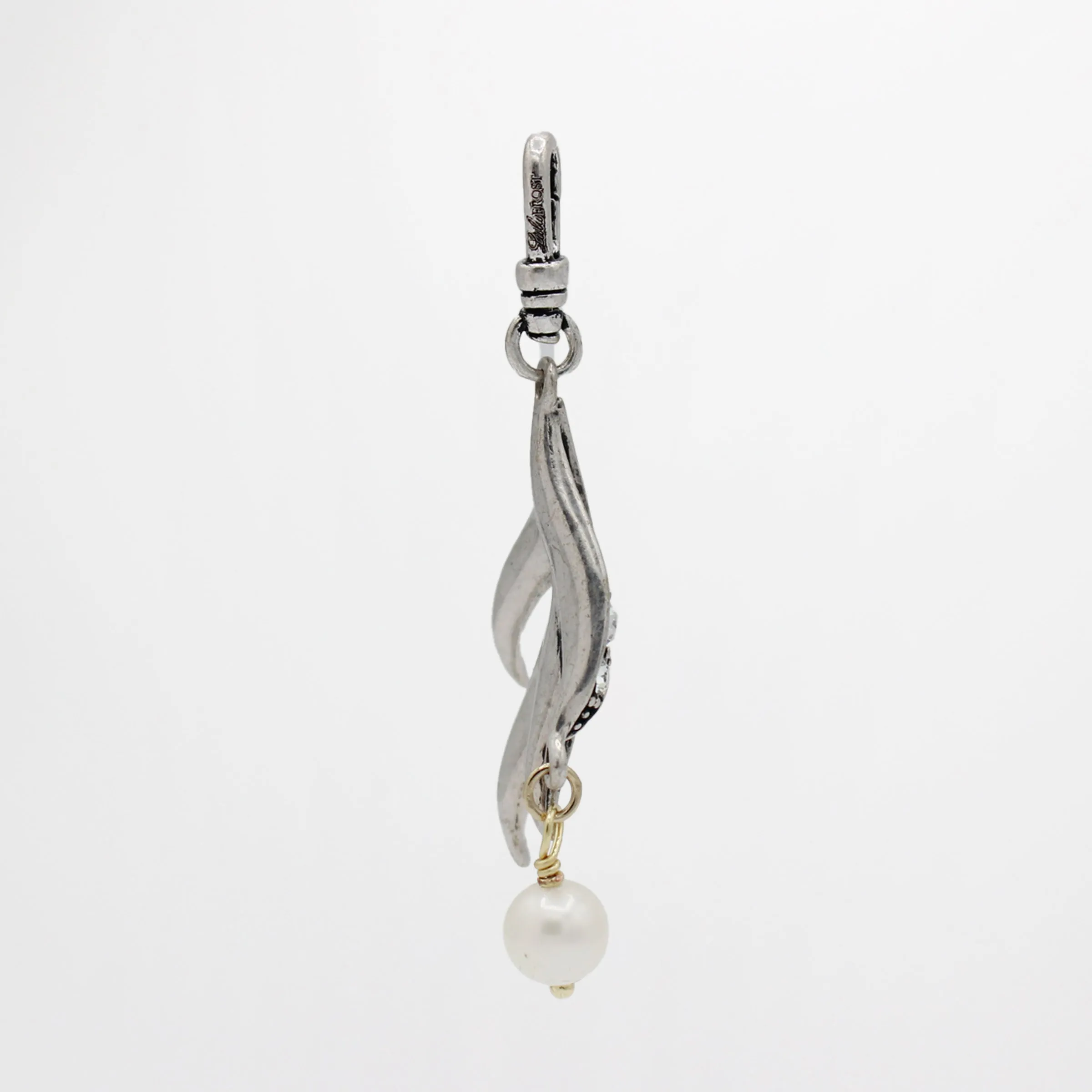 Archival Lulu Element Glass Crystal Pearl Frond Charm sold by Lulu Frost product image thumbnail 3