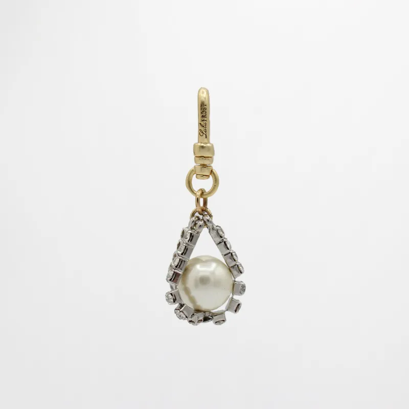 Vintage Crystal Drop Glass Pearl Verissima Charm sold by Lulu Frost