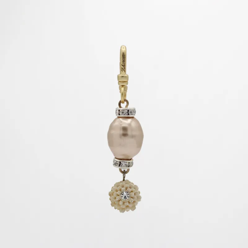 Archival Lulu Champagne Pearl Vintage Celluloid Bloom Charm sold by Lulu Frost