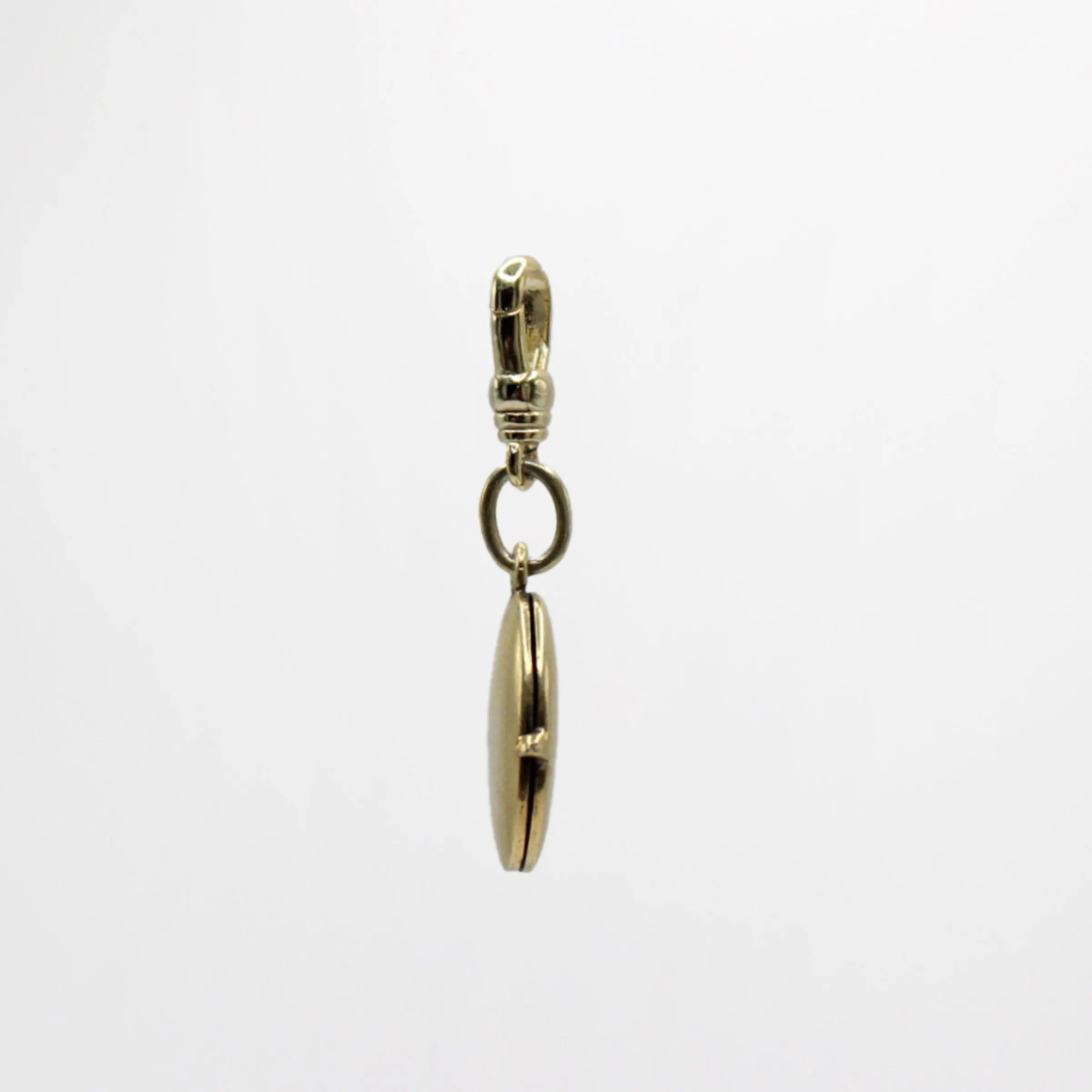 10 Karat Gold Vermeille Petite Oval Locket of Love Charm sold by Lulu Frost product image thumbnail 4