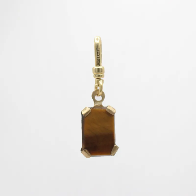 Antique Tigerseye Panel Tablet Protection Stone Charm sold by Lulu Frost