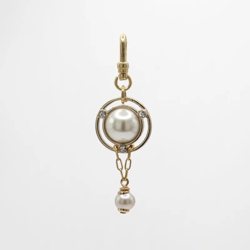 Archival Glass Pearl Crystal Dots Orb Pearly Drop Charm sold by Lulu Frost