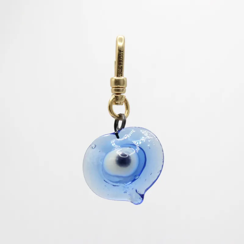 New Beginnings Handmade Glass Heart Layered Evil Eye Protection Charm sold by Lulu Frost