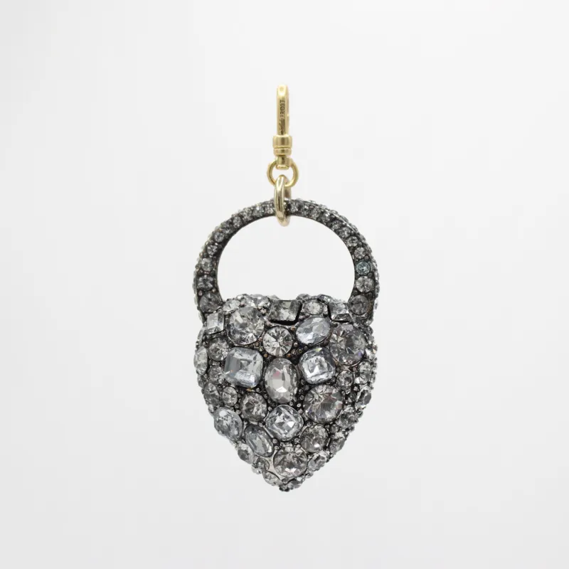 Archival Lulu XL Nina Heart Dimensional Glass Crystal Charm sold by Lulu Frost