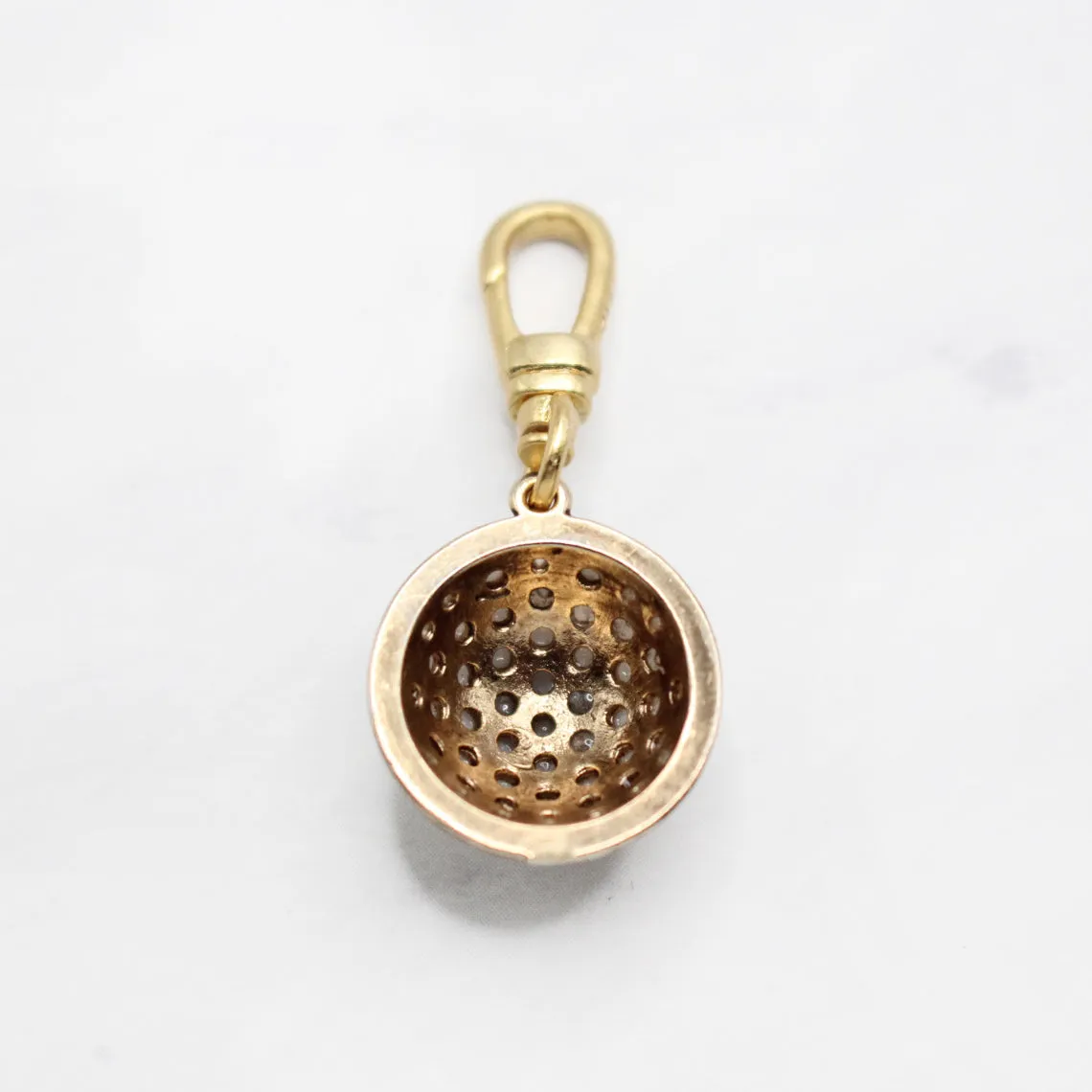 Vintage Domed Glass Pearl Cabochon Charm sold by Lulu Frost product image thumbnail 2