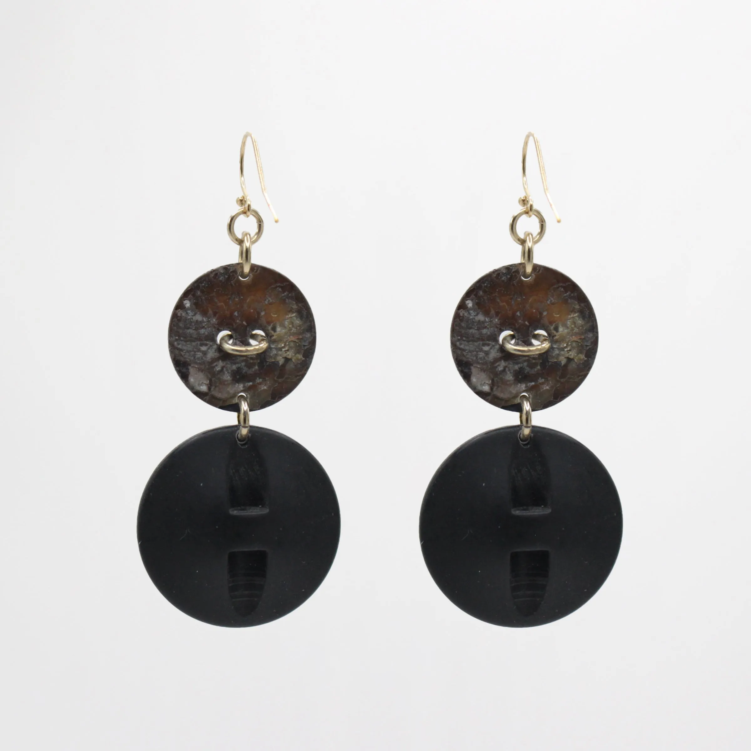 Archival Lulu 80s Inspired Billie Mother of Pearl Double Drop Earring sold by Lulu Frost product image thumbnail 3